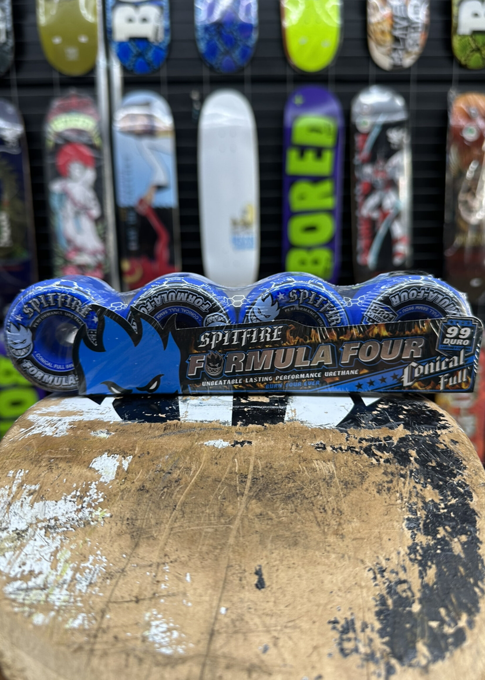 Spitfire Wheels SPITFIRE WHEELS - Formula Four Conical Full Blue - 99a 56mm