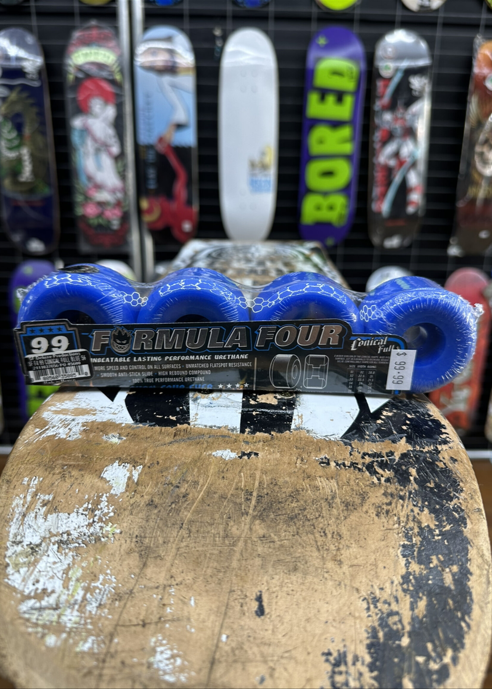 Spitfire Wheels SPITFIRE WHEELS - Formula Four Conical Full Blue - 99a 56mm