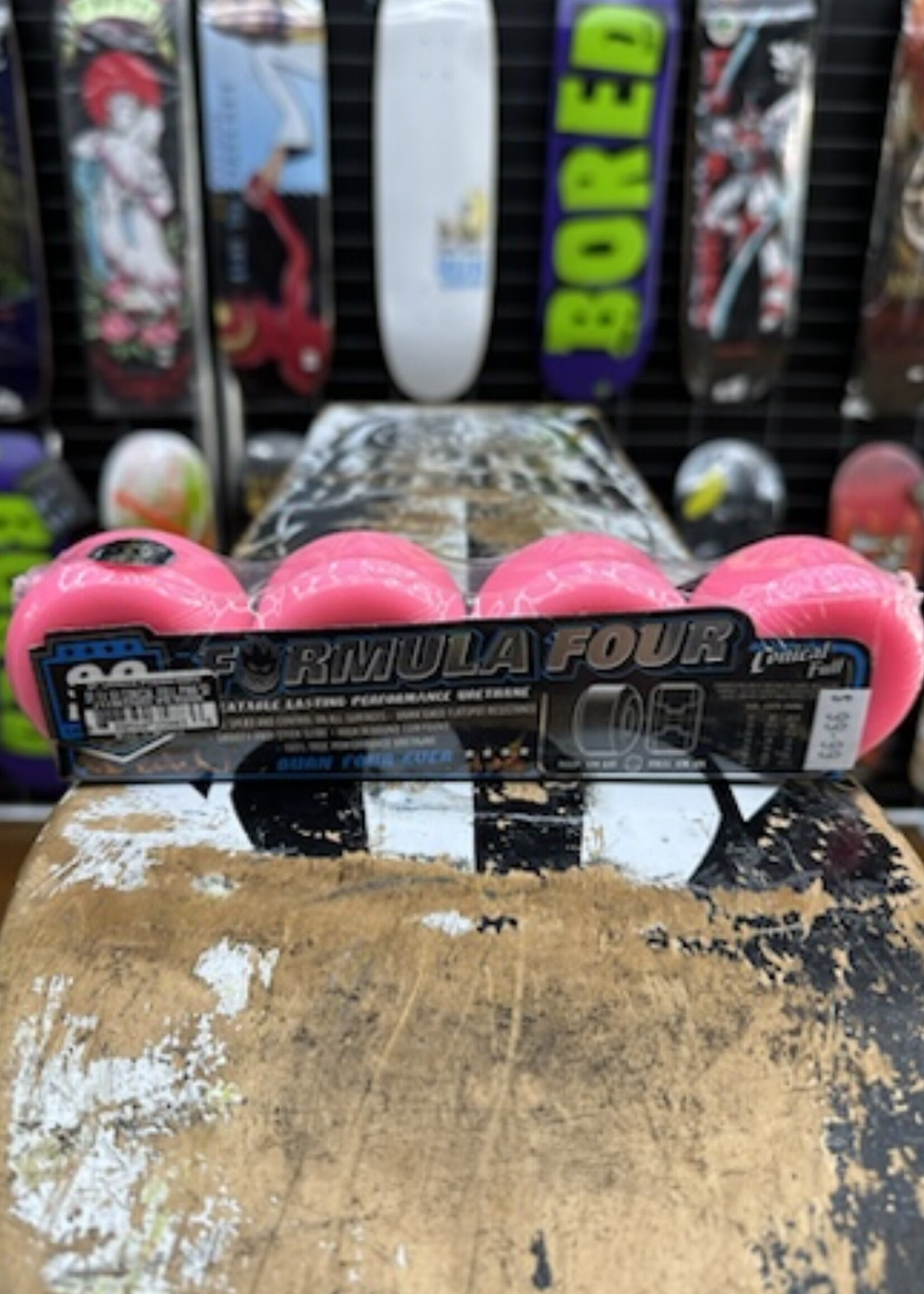 Spitfire Wheels SPITFIRE WHEELS - Formula Four Conical Full Pink - 53mm 99a
