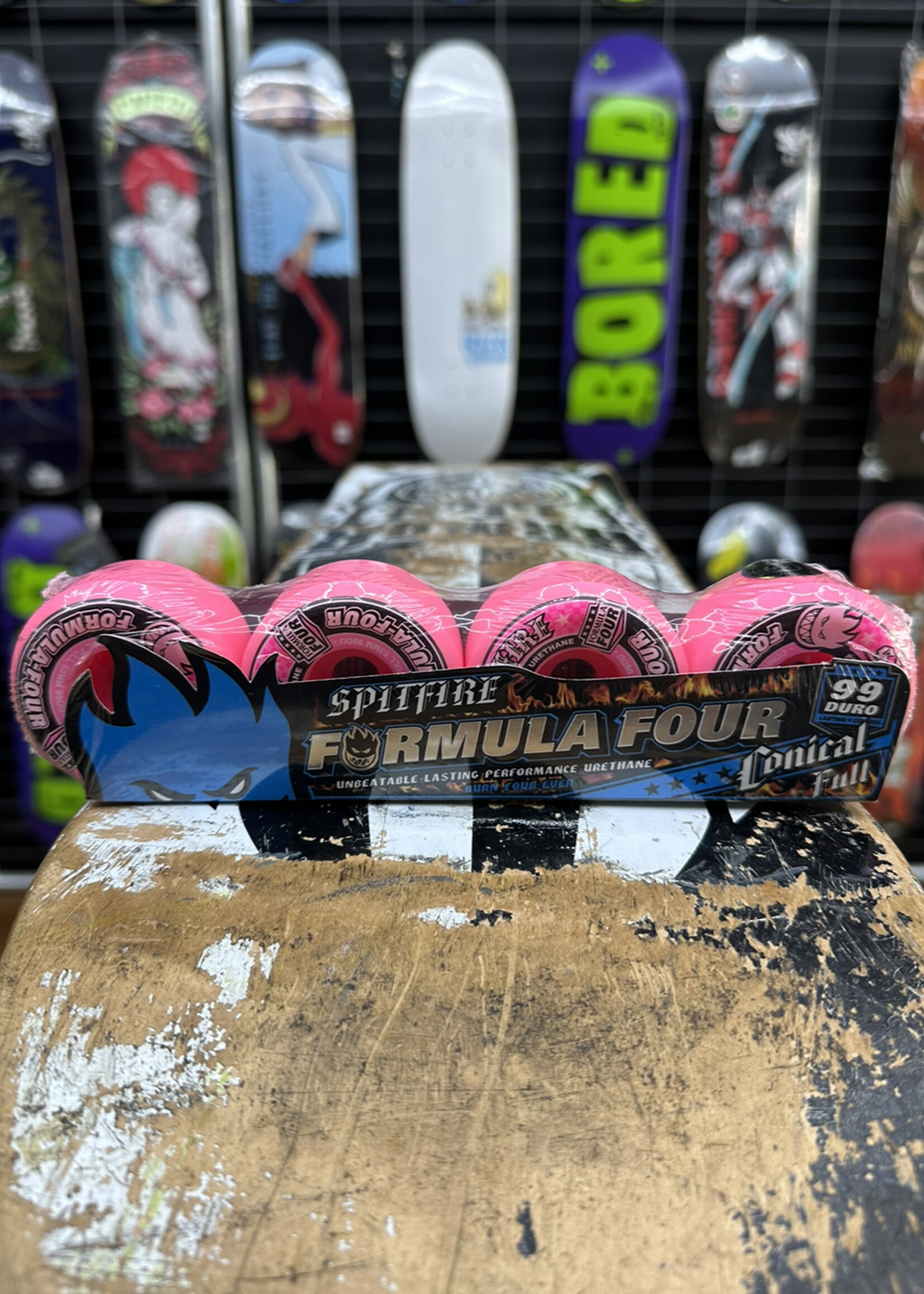 Spitfire Wheels SPITFIRE WHEELS - Formula Four Conical Full Pink - 53mm 99a