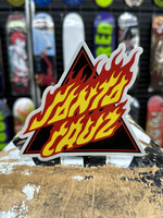 Santa Cruz SANTA CRUZ - Flame Not Dot Black Sticker - 6"