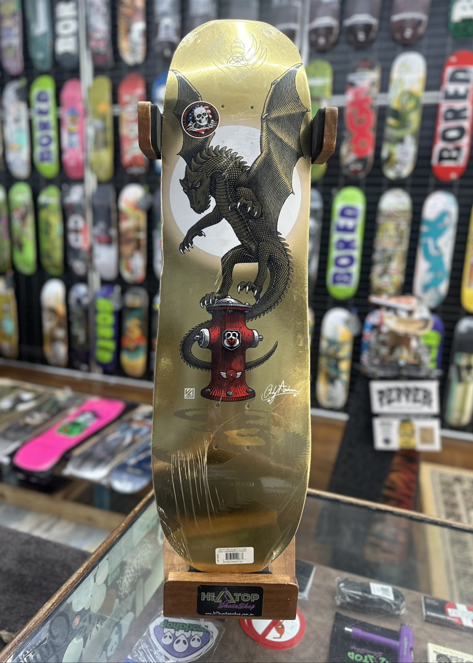 Powell Peralta POWELL PERALTA - Andy Anderson Hydrant Gold Flight Deck - 8.4"