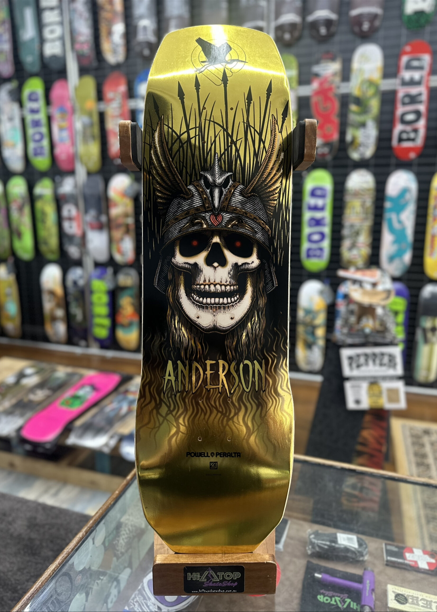 Powell Peralta POWELL PERALTA - Andy Anderson Heron Skull Gold Foil - 9.13"