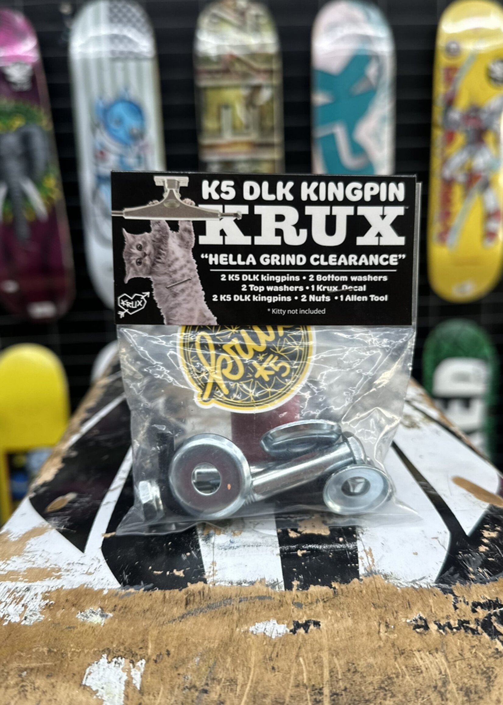Krux Trucks KRUX - K5 Solid Downlow Kingpin Set - 1 Pair