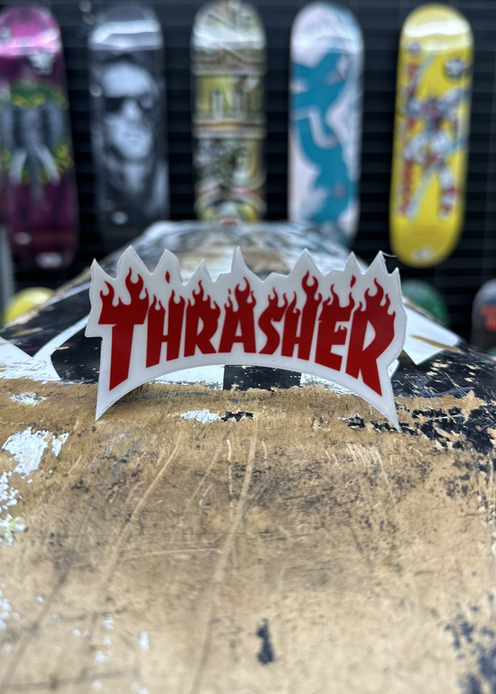 Thrasher THRASHER - Small Flame Sticker Red - 8cm