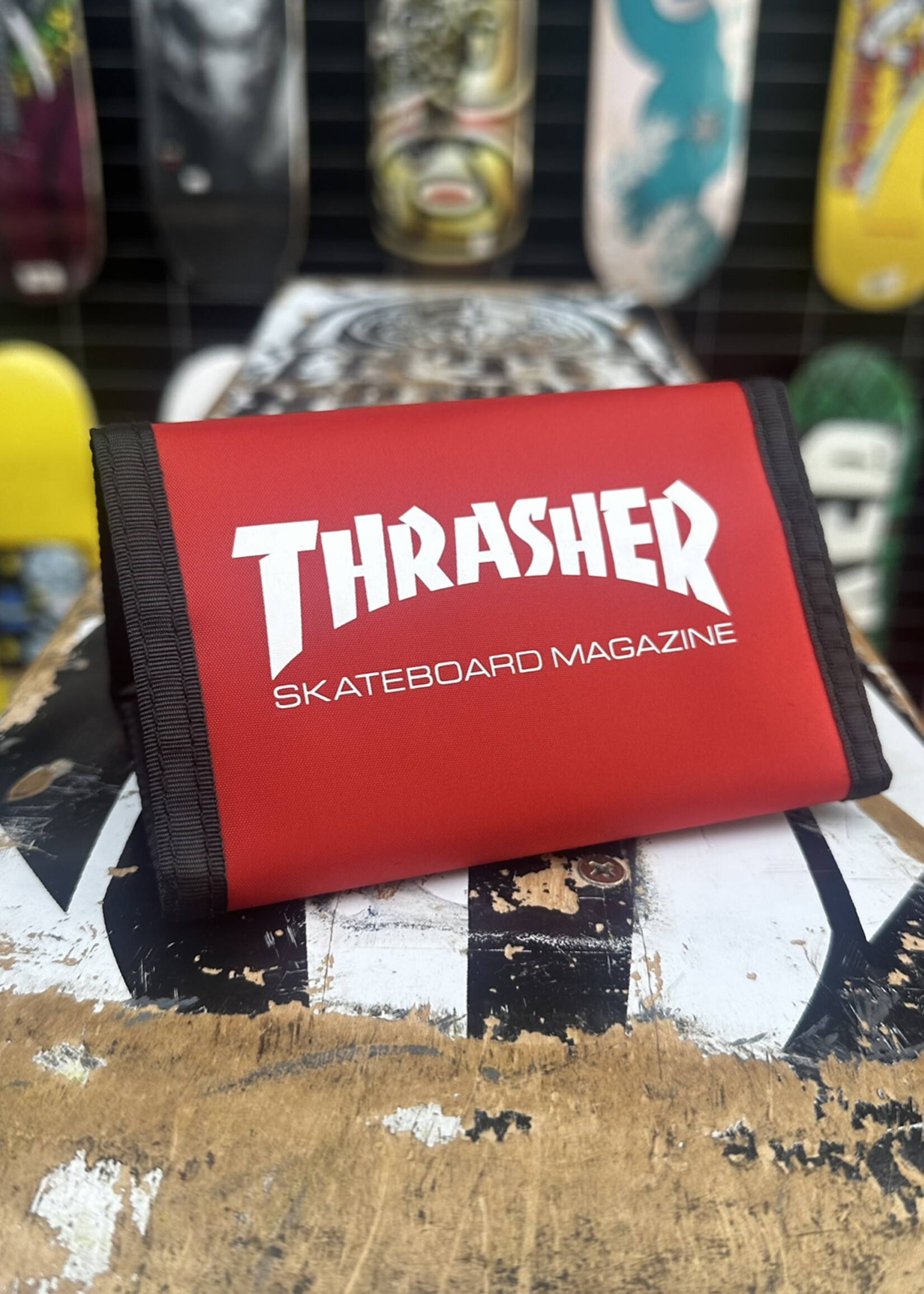 Thrasher THRASHER - Skate Mag Velcro Wallet - Red