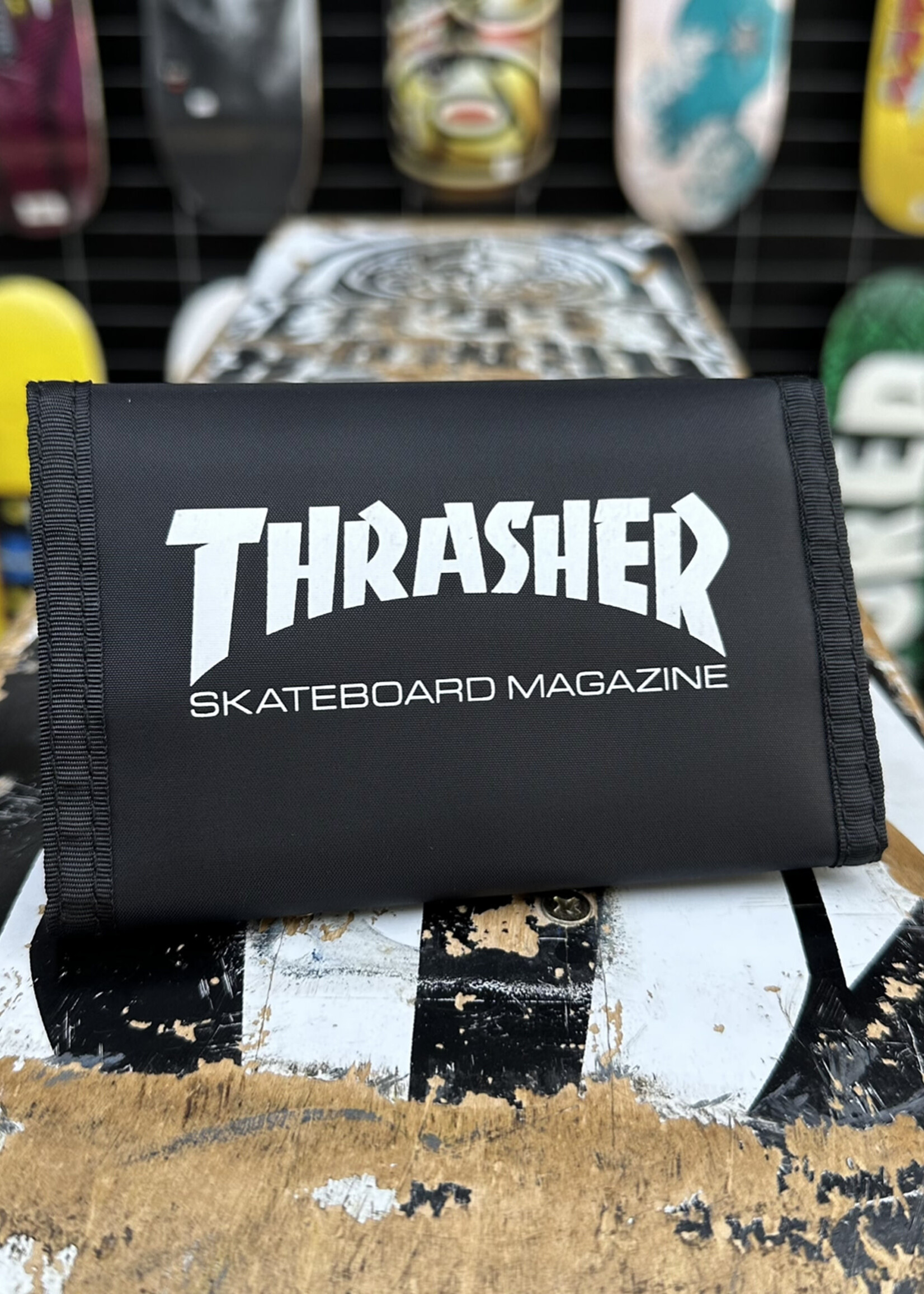 Thrasher THRASHER - Skate Mag Velcro Wallet - Black
