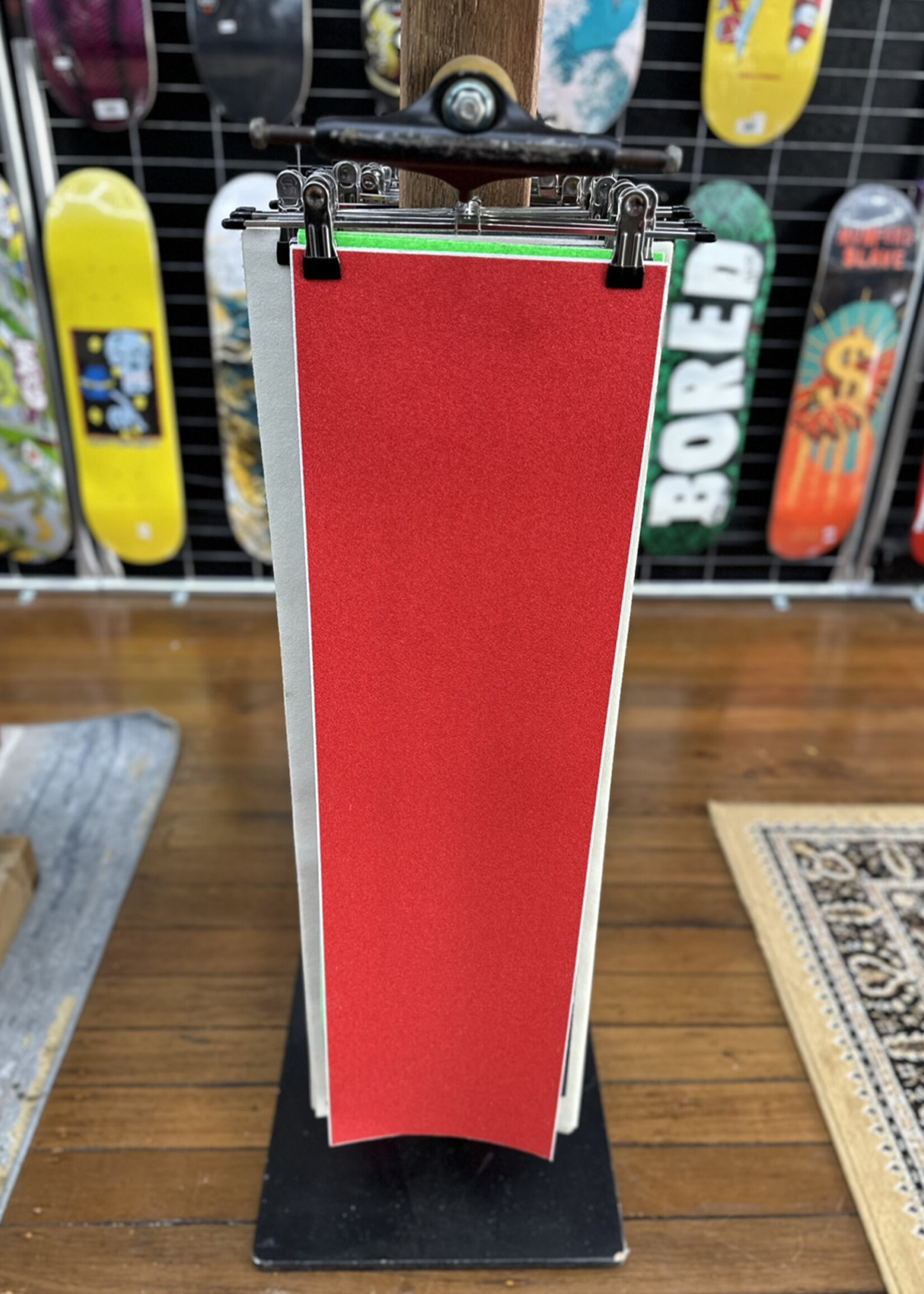 Jessup Griptape JESSUP - Panic Red Griptape - 9" x 33"