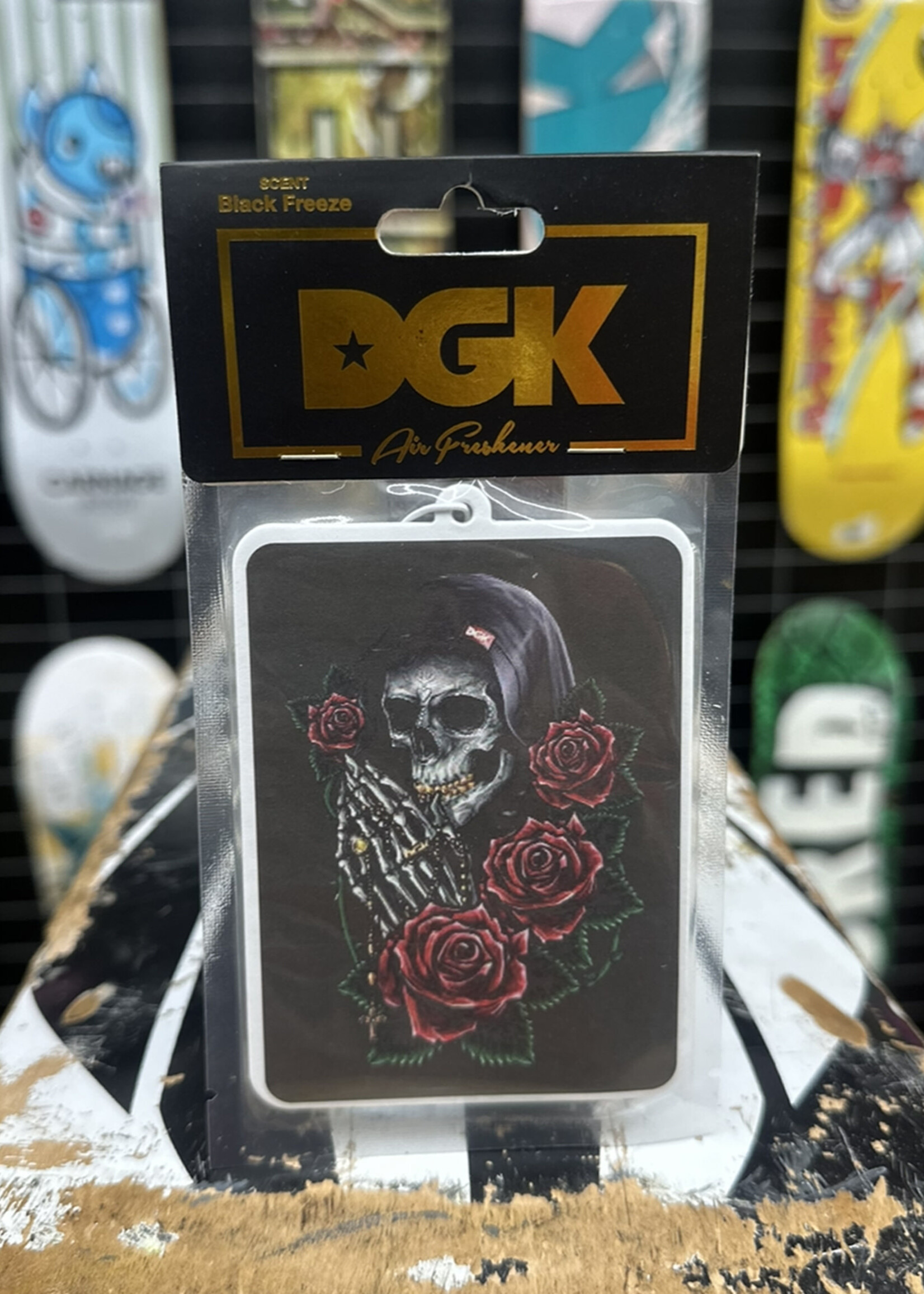 DGK DGK - Pray Skull Roses Air Freshener