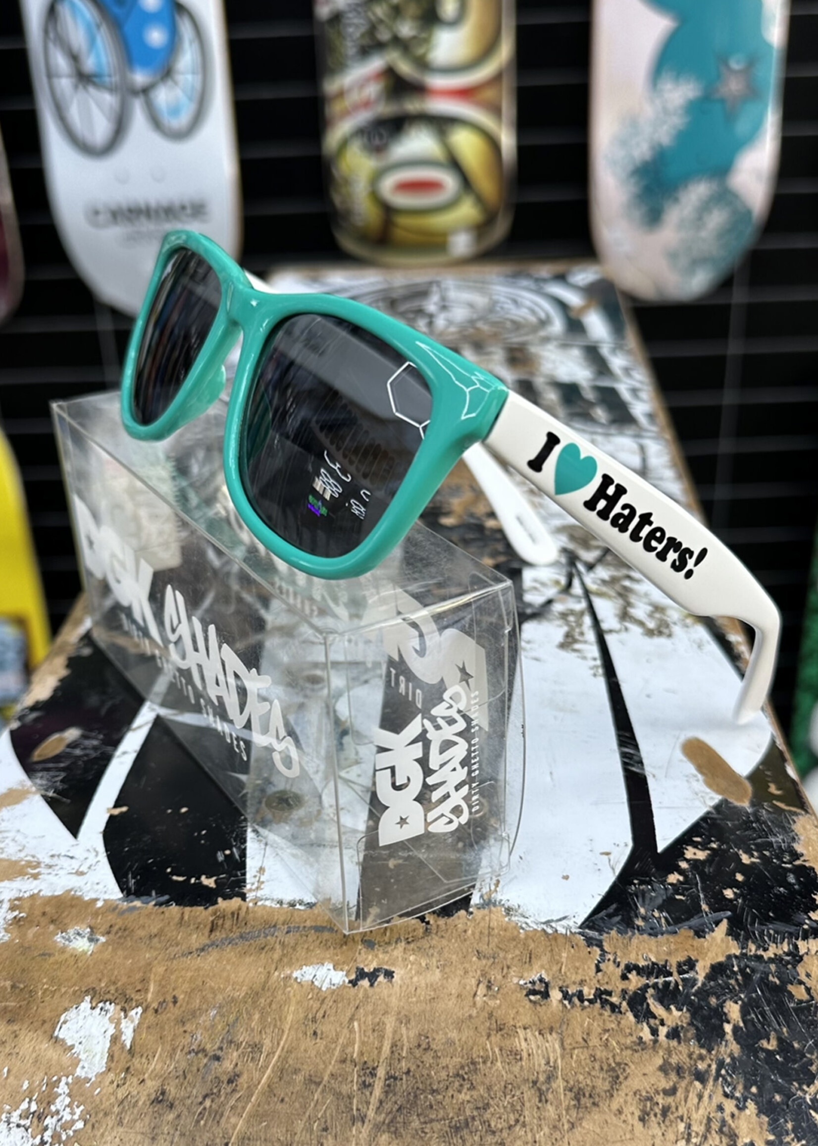 DGK DGK - I Love Haters Sunnies Two Tones - Teal/White