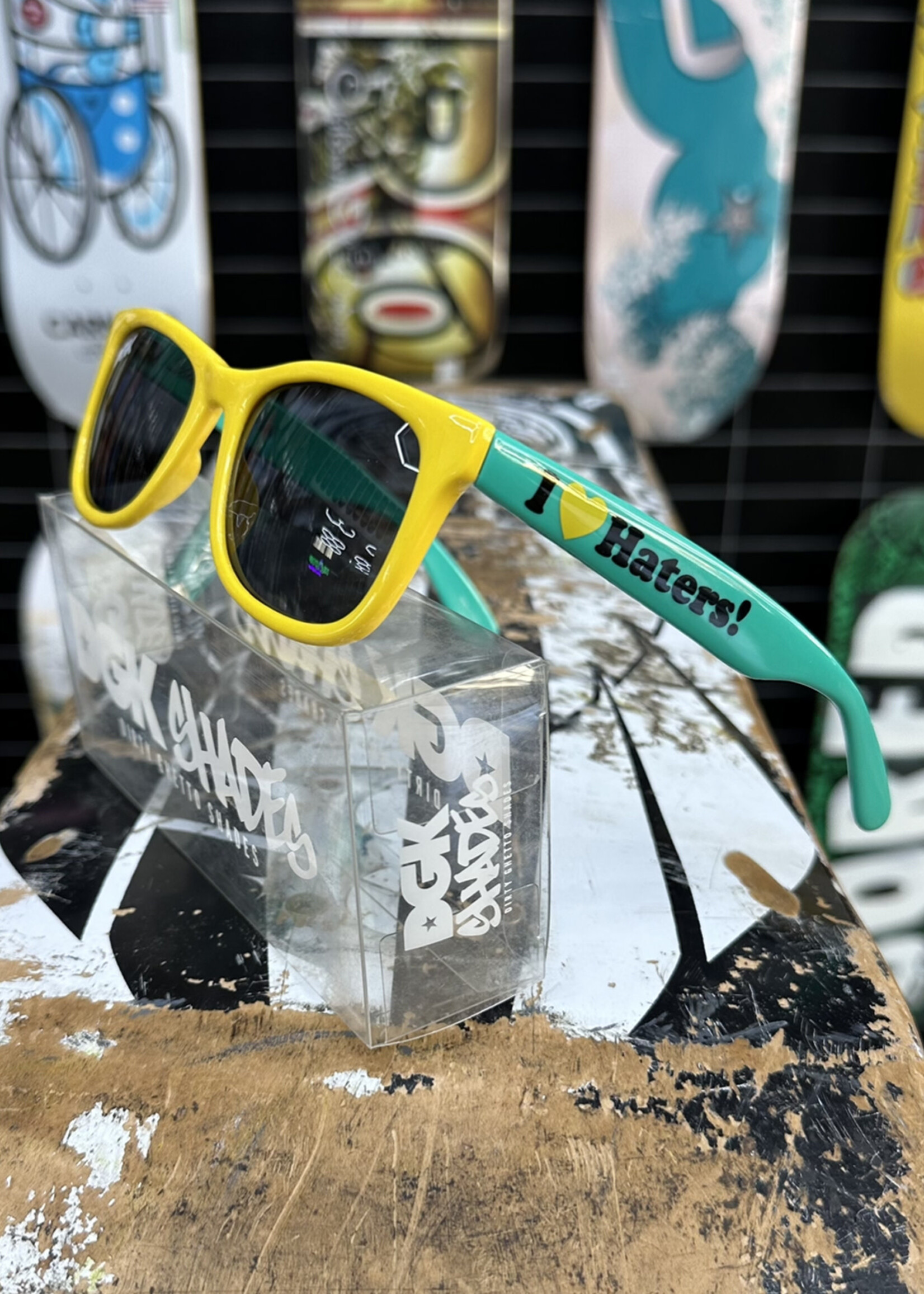 DGK DGK - I Love Haters Sunnies Two Tone - Yellow/Green