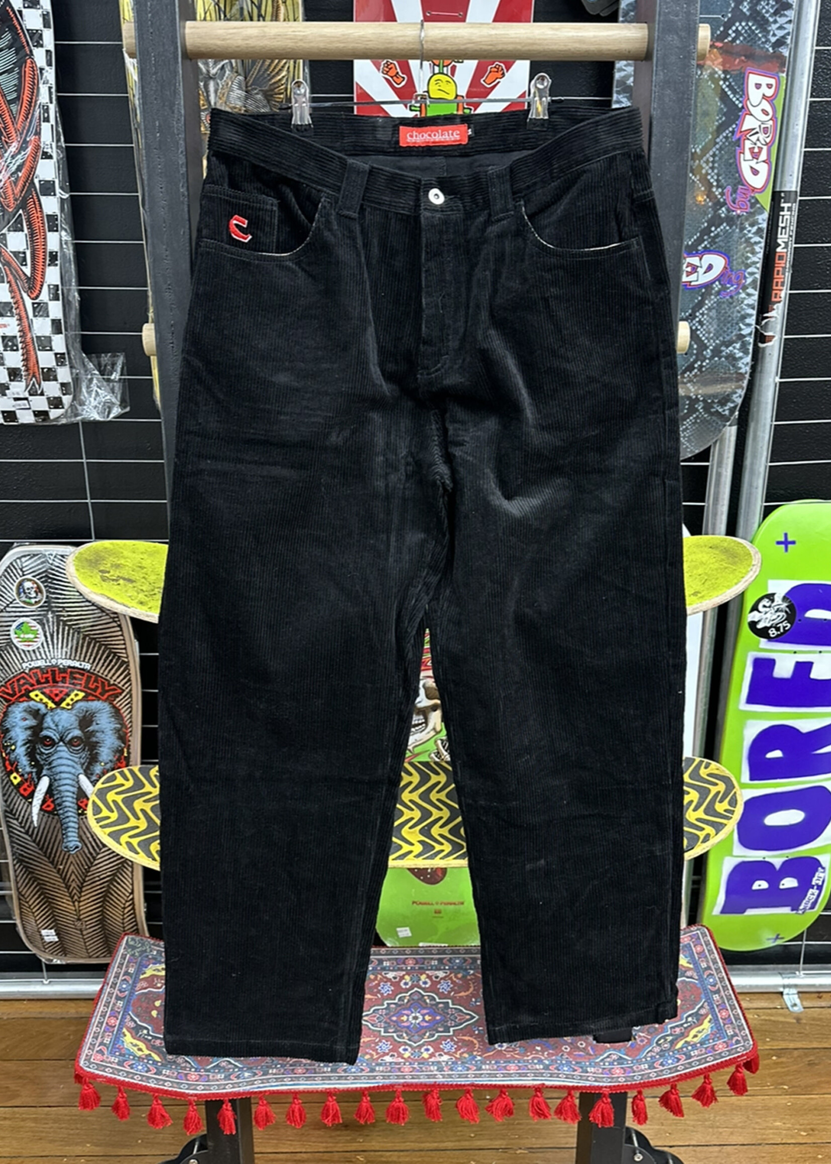 Chocolate Skateboards CHOCOLATE - Black Corduroy Pants