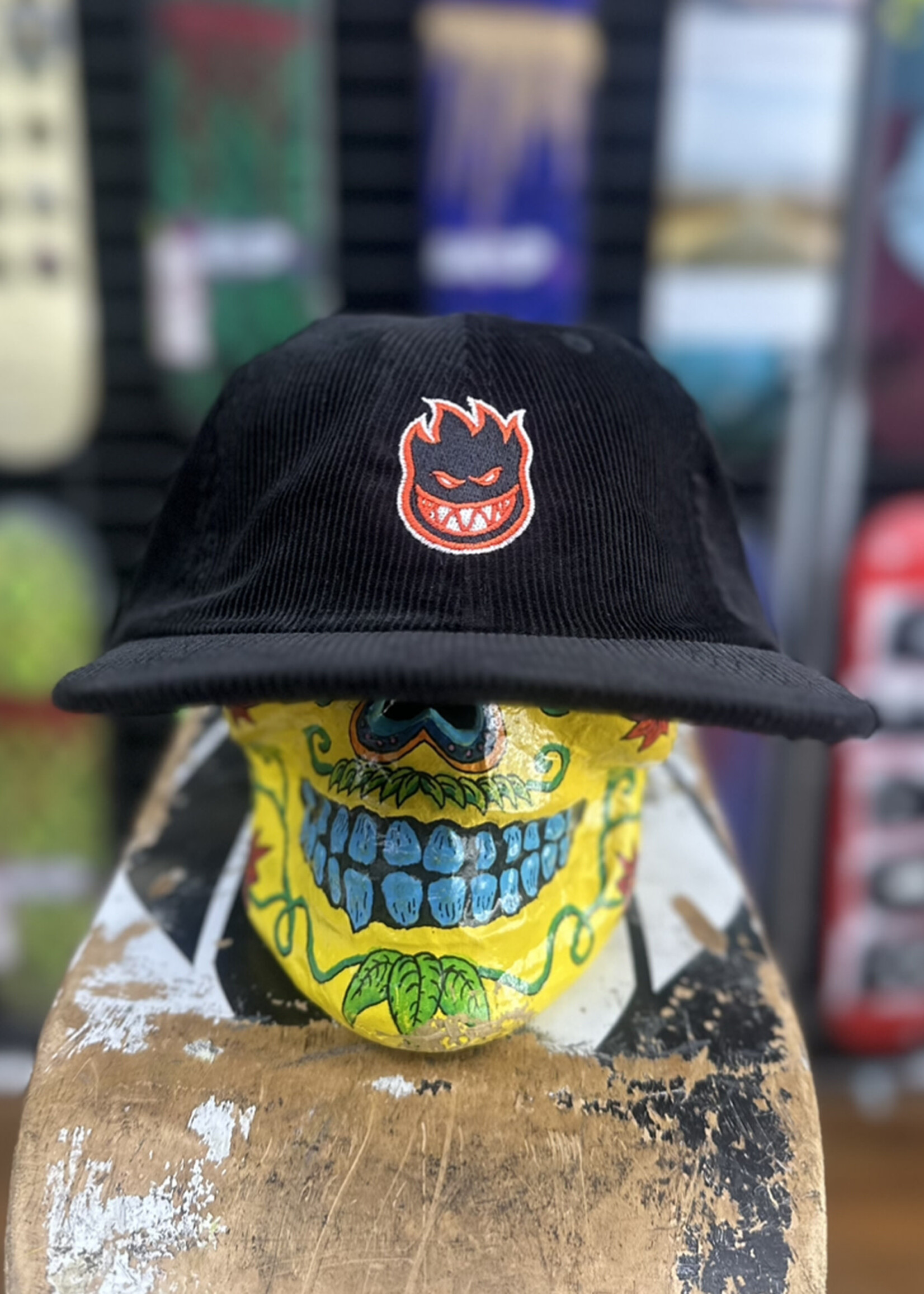 Spitfire Wheels SPITFIRE - Lil Bighead Black Corduroy Strapback Cap