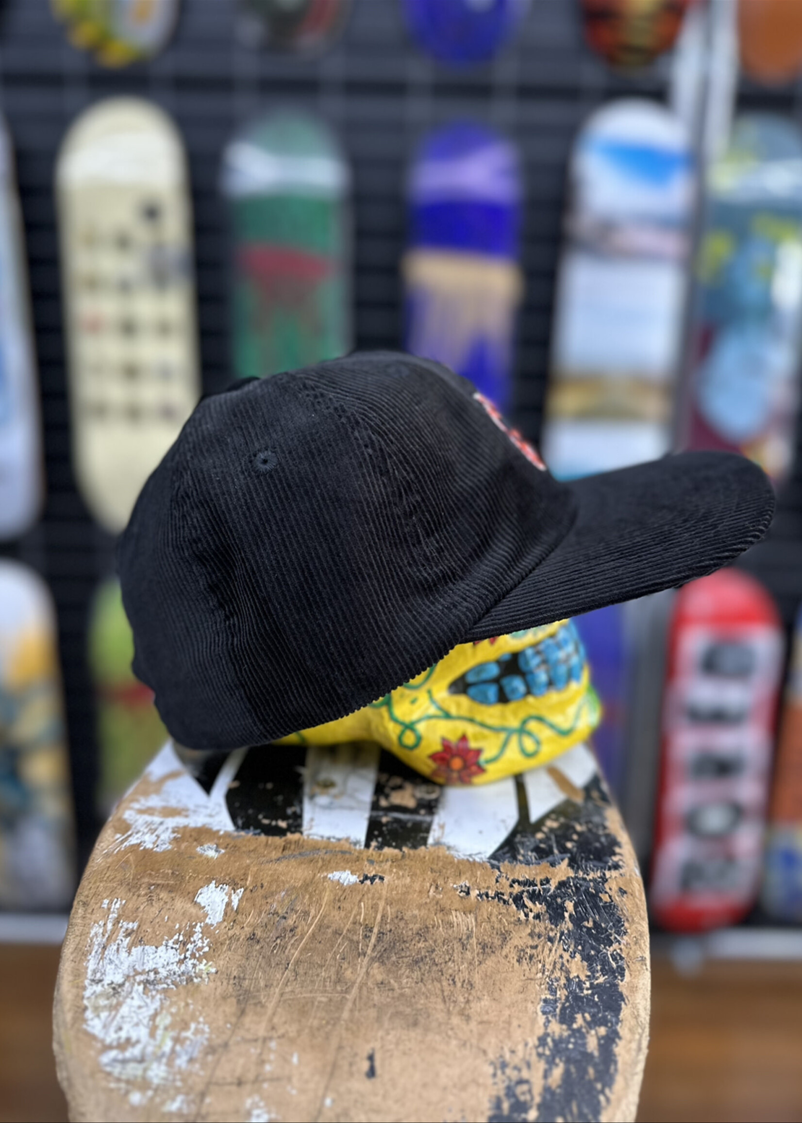 Spitfire Wheels SPITFIRE - Lil Bighead Black Corduroy Strapback Cap
