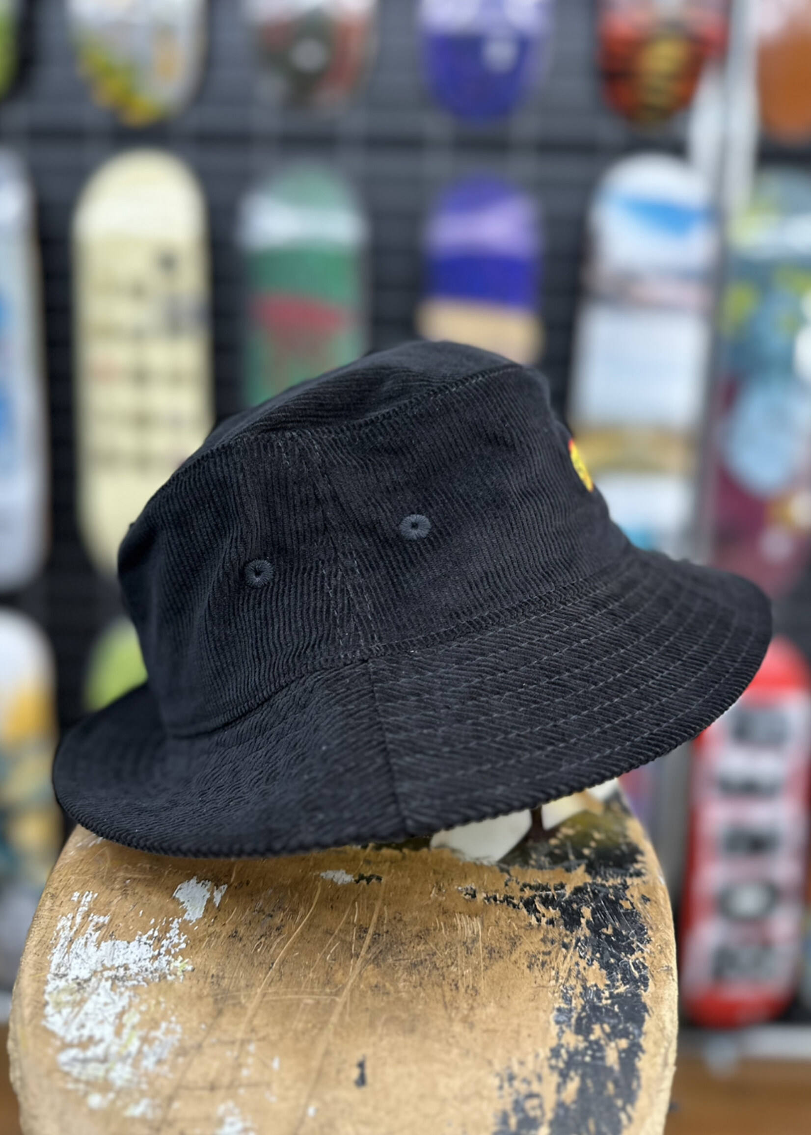 Spitfire Wheels SPITFIRE - Flames Script Black Bucket Hat