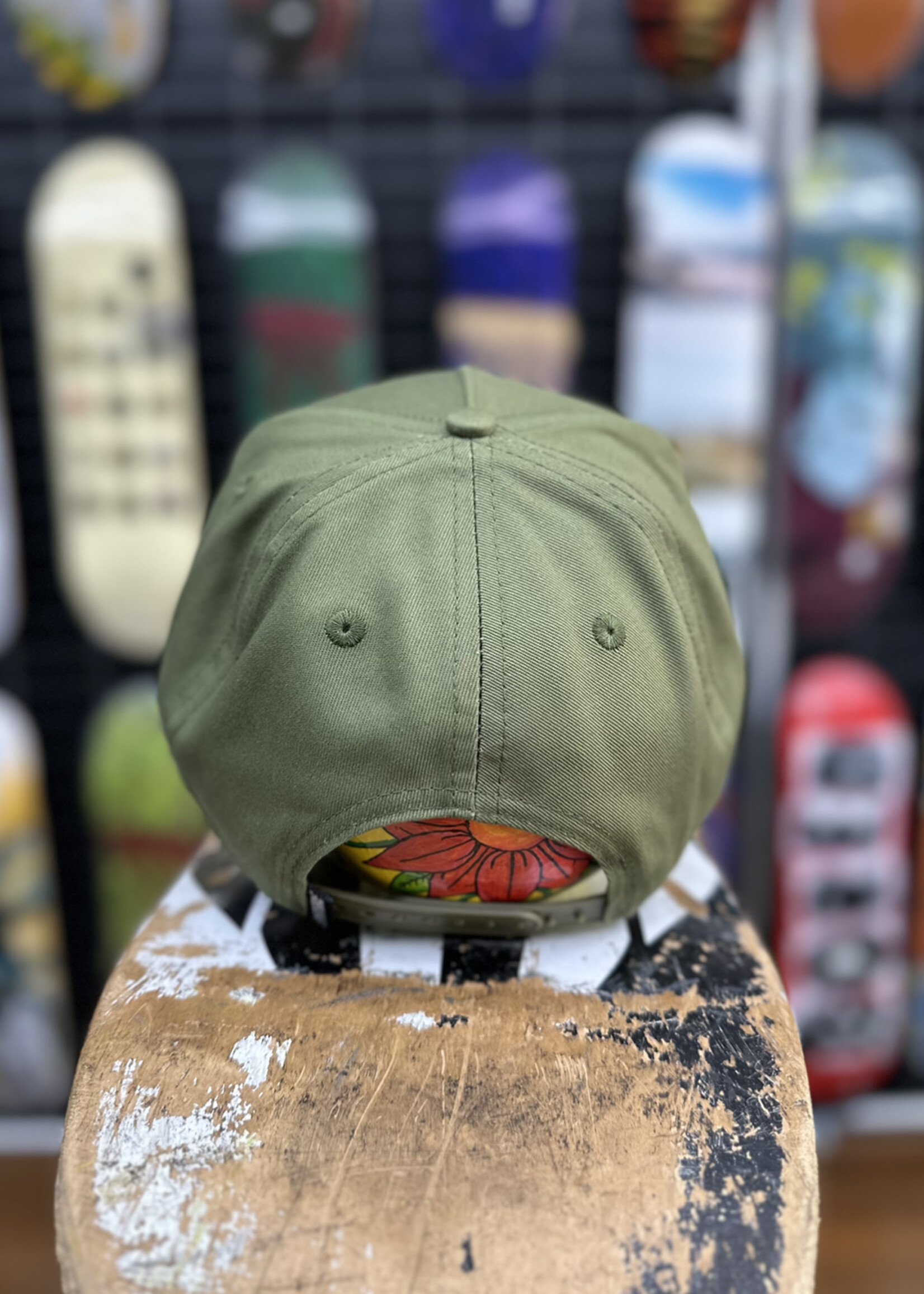 Spitfire Wheels SPITFIRE - Old E Arch Olive/Gold Snapback Cap