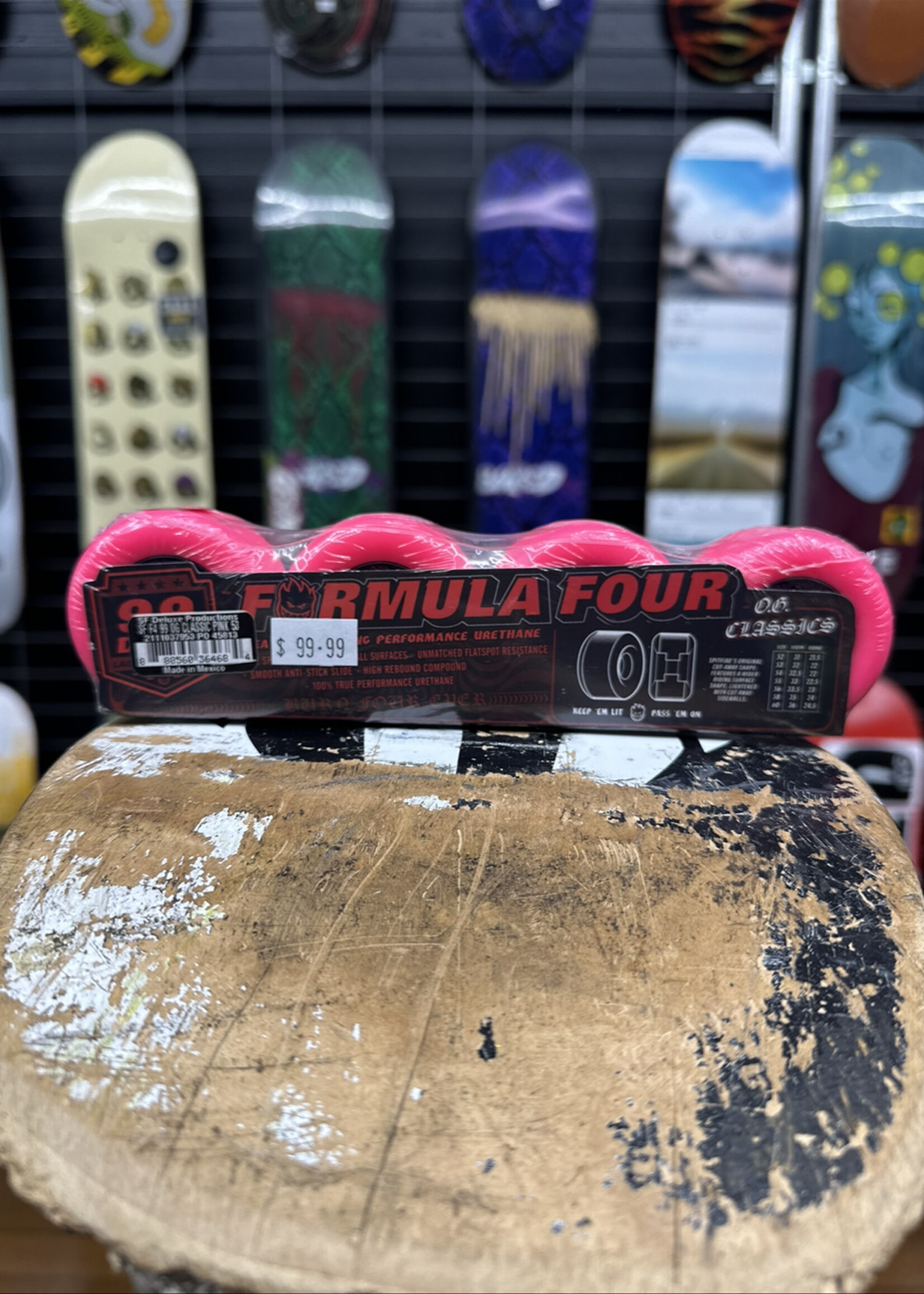 Spitfire Wheels SPITFIRE WHEELS - Formula Four OG Classics Neon Pink - 53mm 99a