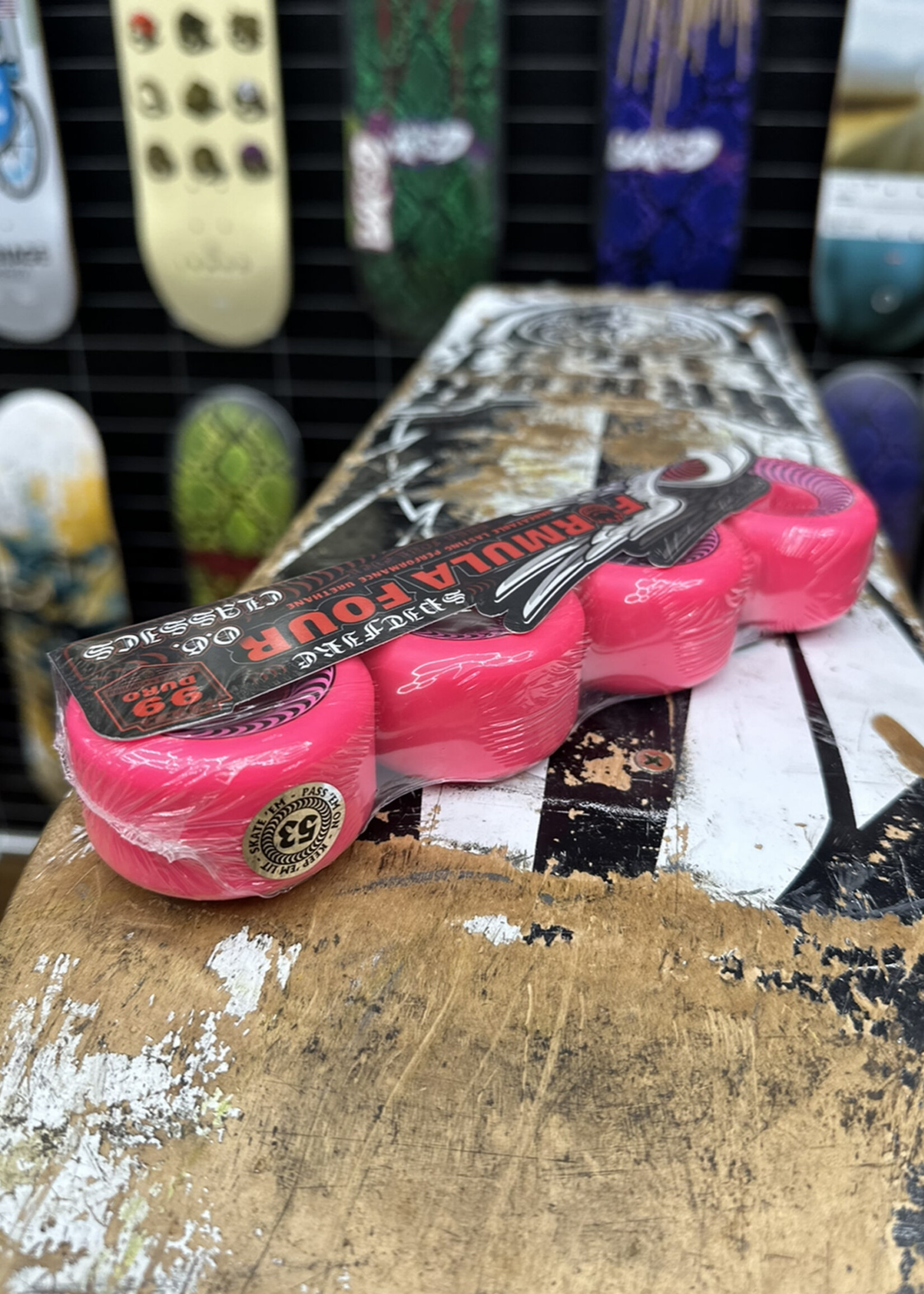 Spitfire Wheels SPITFIRE WHEELS - Formula Four OG Classics Neon Pink - 53mm 99a