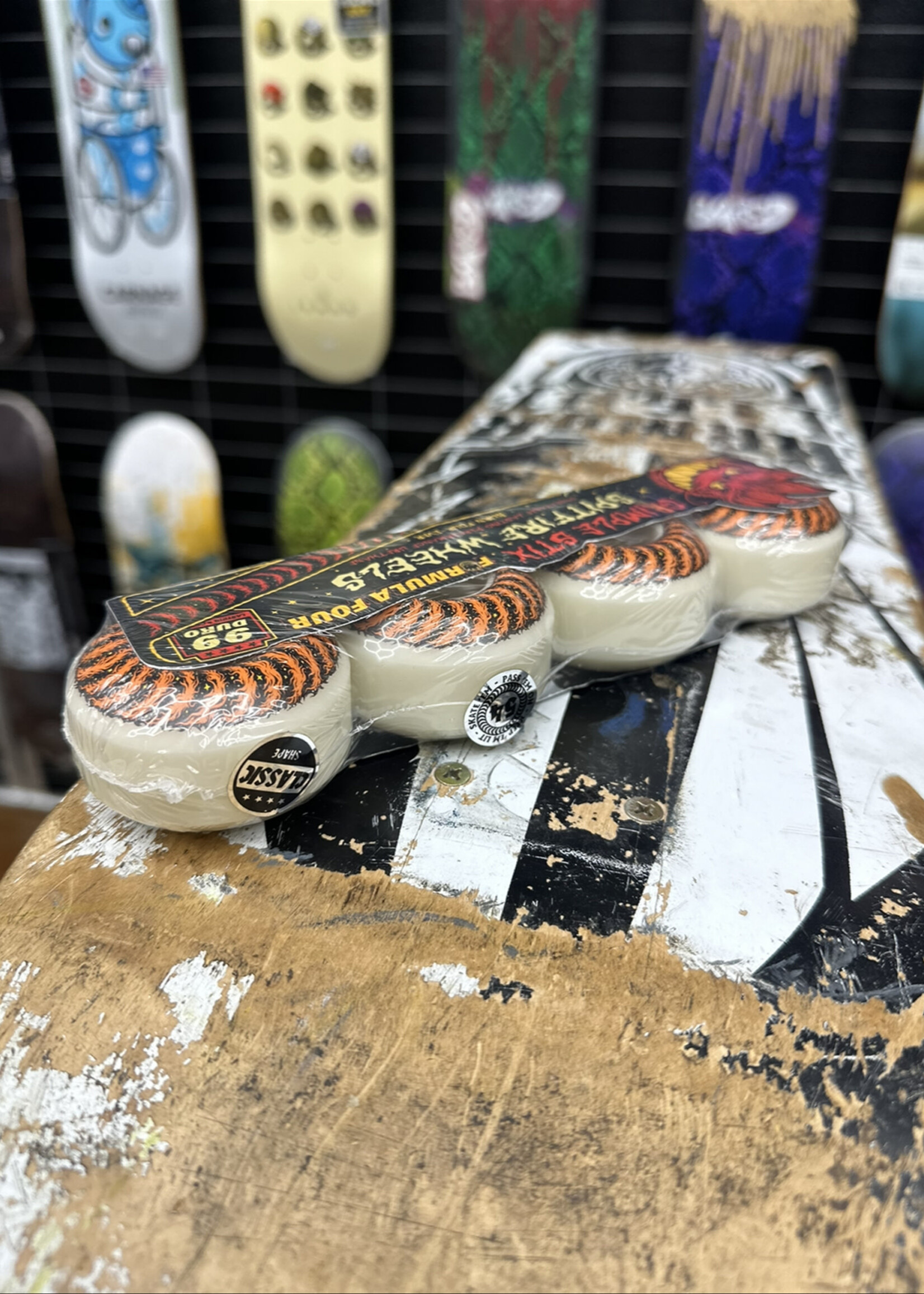 Spitfire Wheels SPITFIRE WHEELS - Grimple Stix Furry Orange Classic - 54mm 99a