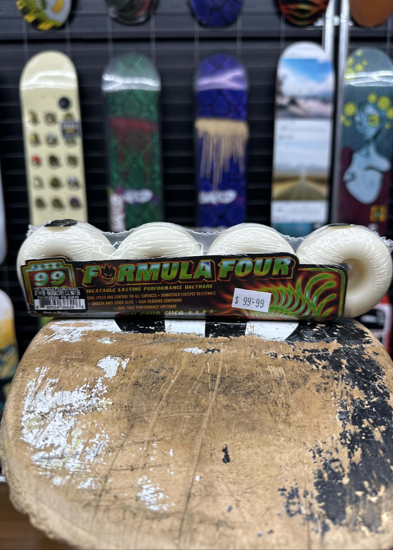 Spitfire Wheels SPITFIRE WHEELS - Formula Four Radioactive Classic White - 56mm 99a