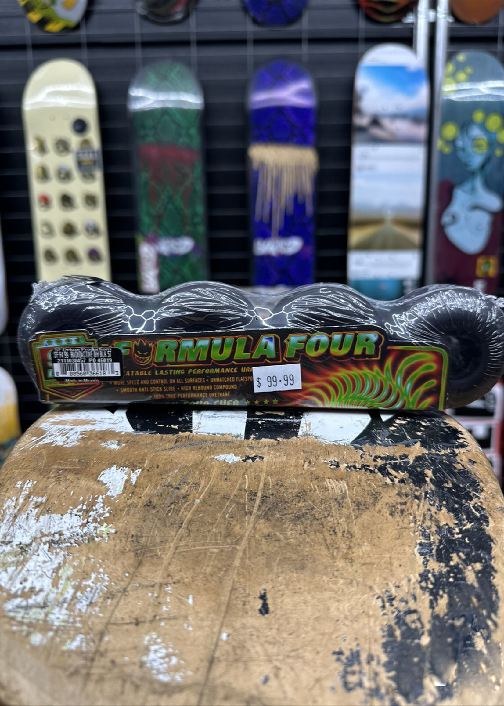 Spitfire Wheels SPITFIRE WHEELS - Formula Four Radioactive Bighead Black - 57mm 99a