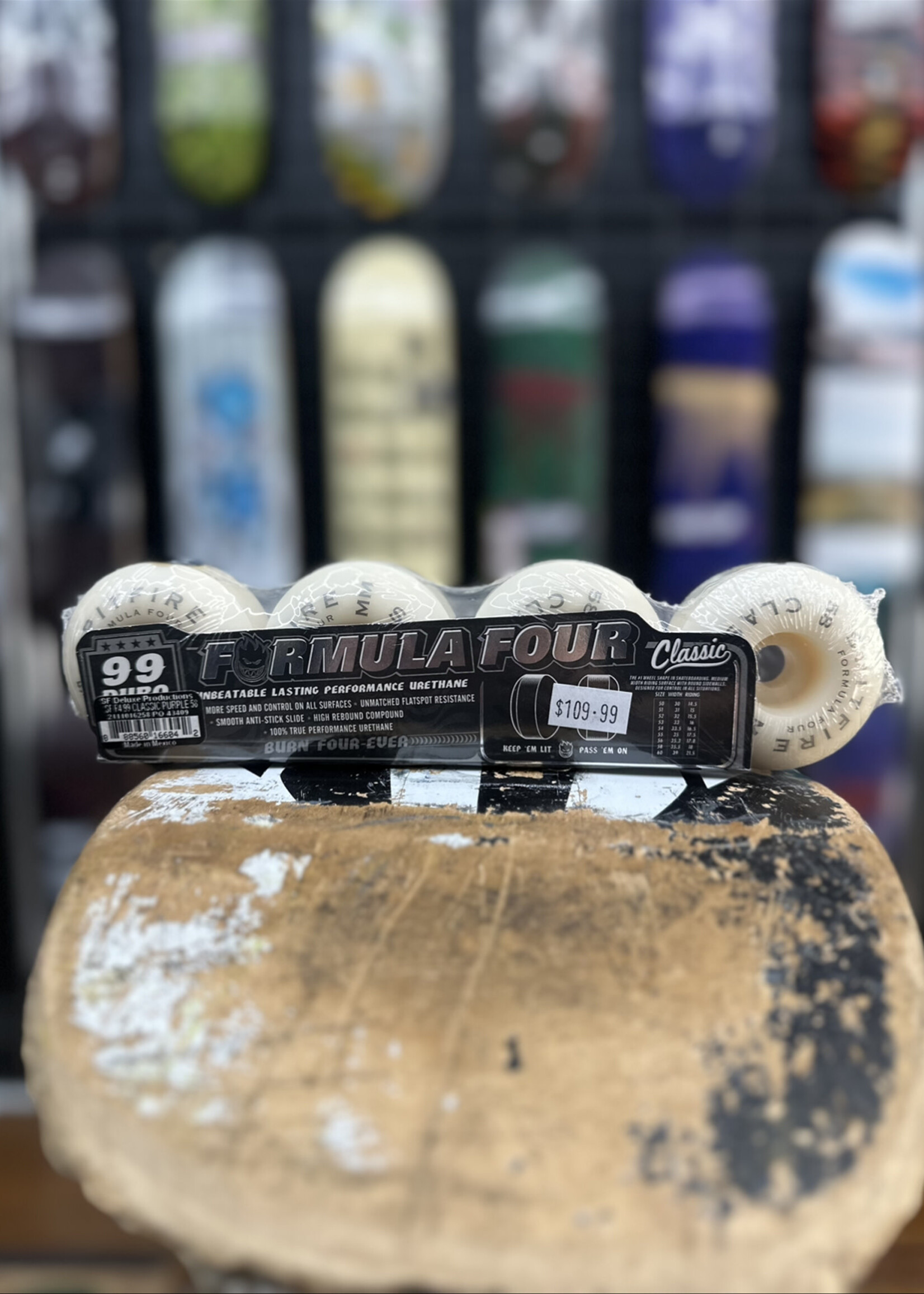 Spitfire Wheels SPITFIRE WHEELS - Formula Four Classic Purple - 58mmm 99a