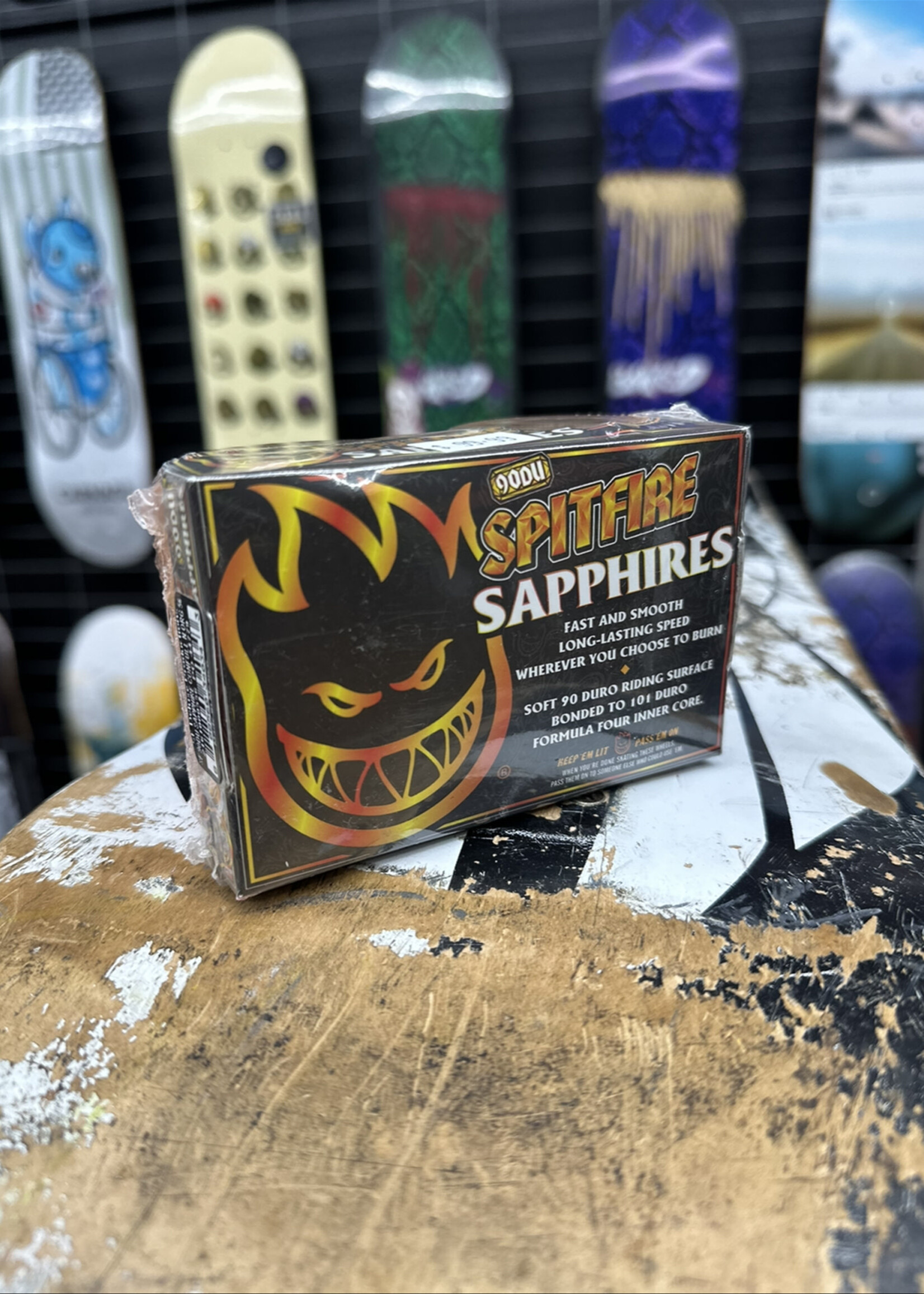Spitfire Wheels SPITFIRE WHEELS - Sapphire Orange Conical Full - 90a/101a 56mm