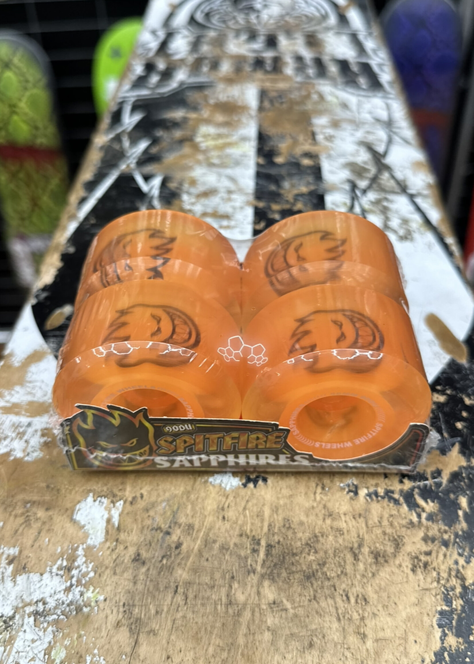 Spitfire Wheels SPITFIRE WHEELS - Sapphire Orange Conical Full - 90a/101a 56mm
