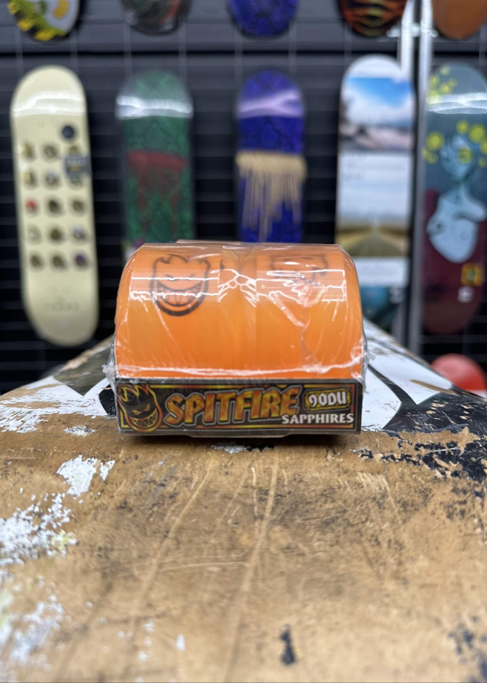 Spitfire Wheels SPITFIRE WHEELS - Sapphire Orange Conical Full - 90a/101a 56mm