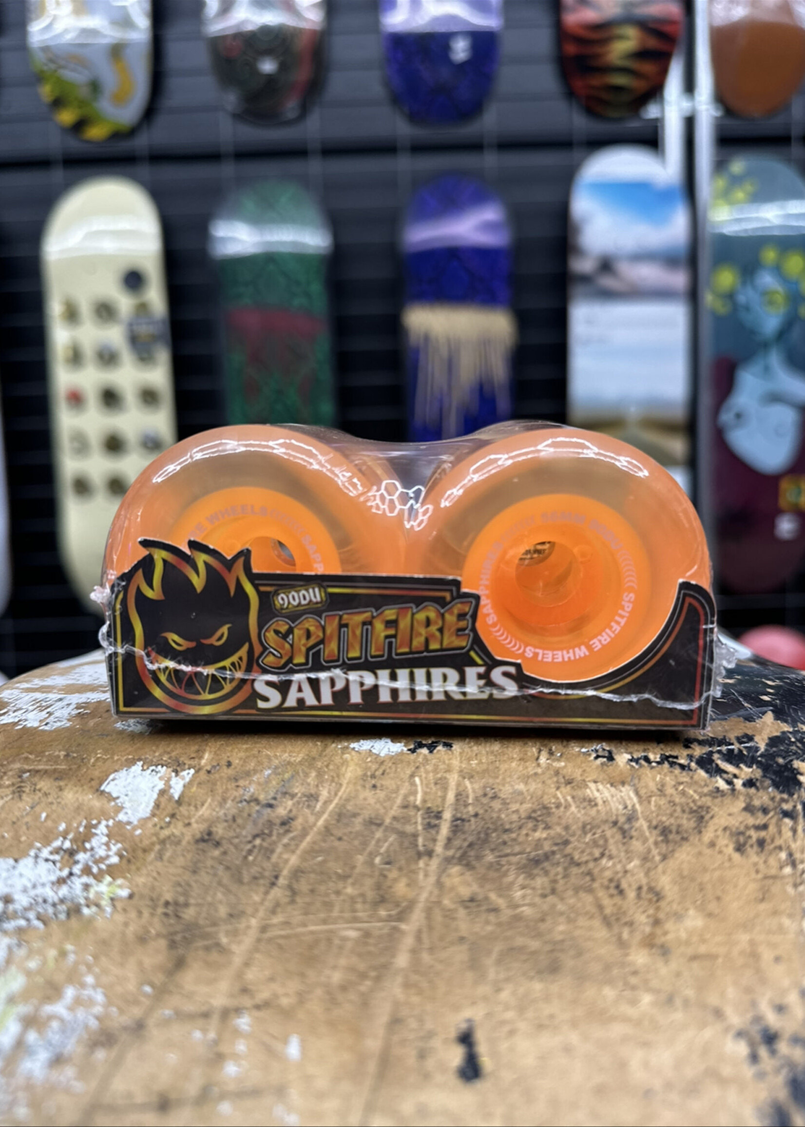 Spitfire Wheels SPITFIRE WHEELS - Sapphire Orange Conical Full - 90a/101a 56mm