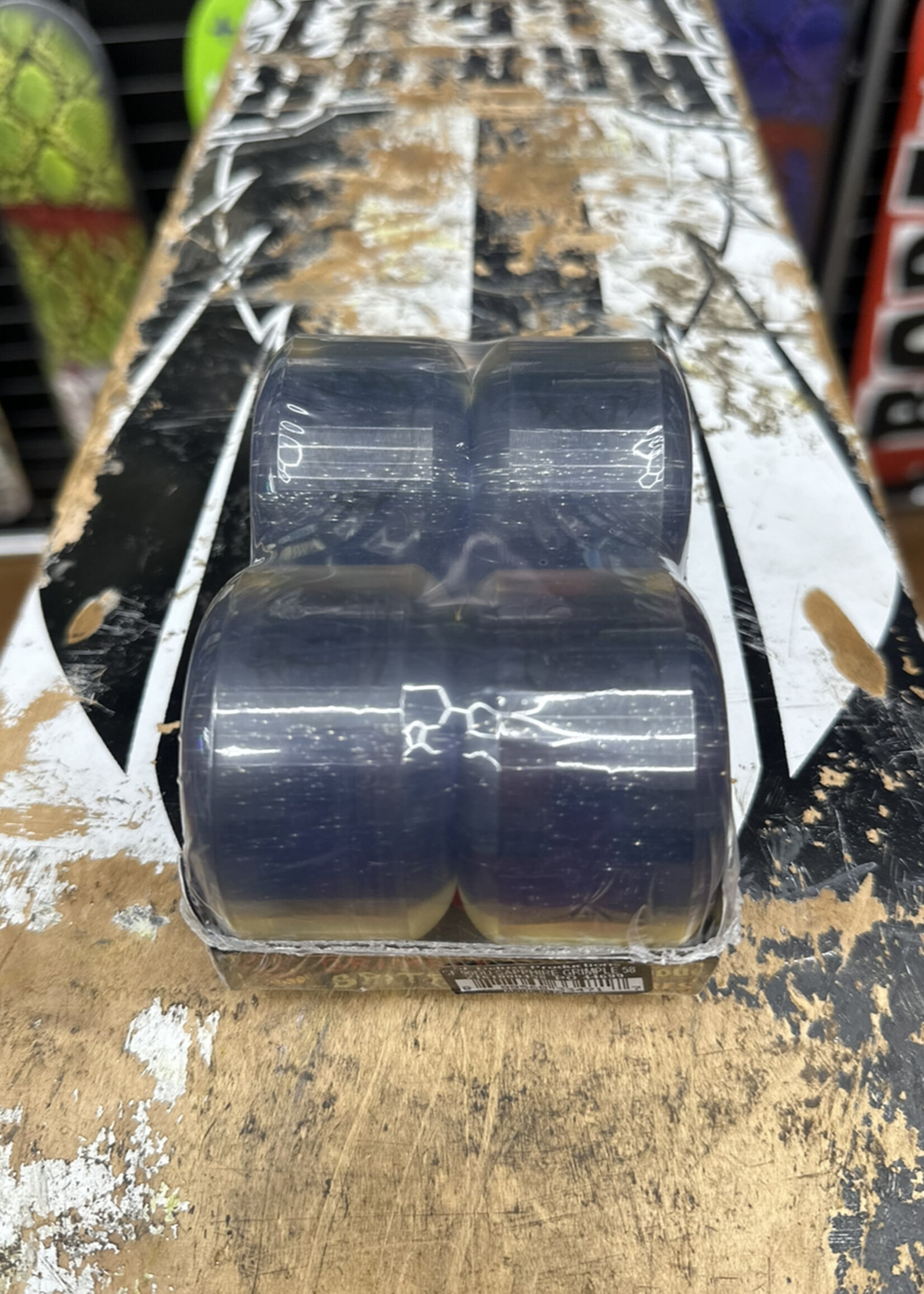 Spitfire Wheels SPITFIRE WHEELS - Sapphire Blue/Glitter Grimple Stix - 90a/101a 58mm