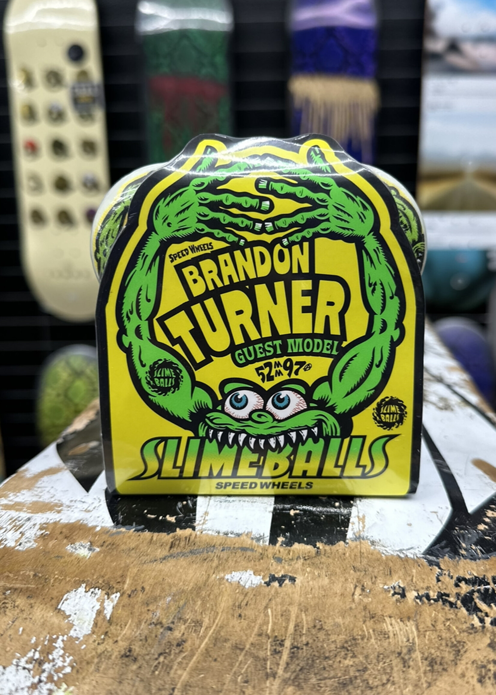 Slime Balls SLIME BALLS - Chubbies Brandon Turner Guest Wheel White - 52mm 97a