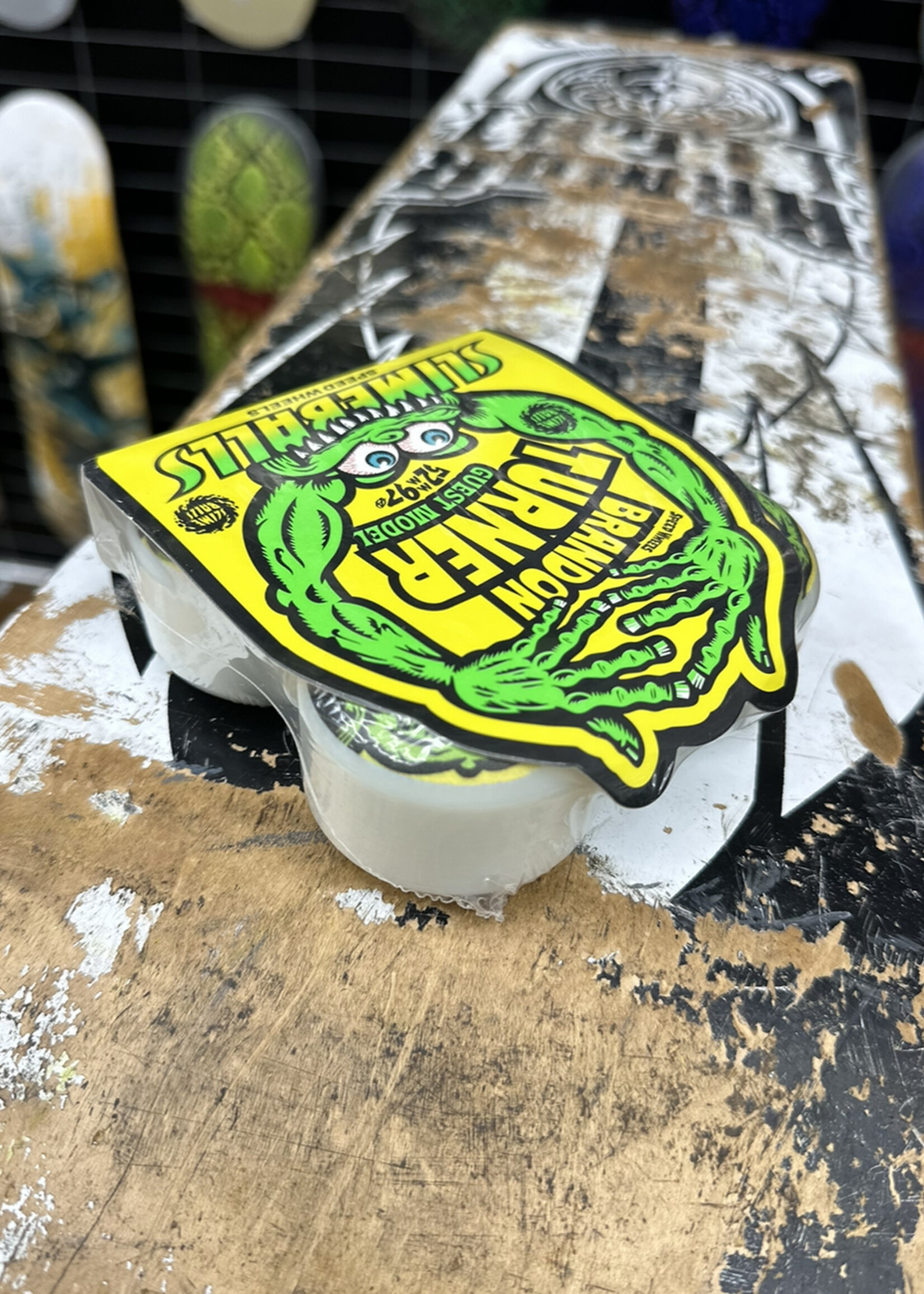 Slime Balls SLIME BALLS - Chubbies Brandon Turner Guest Wheel White - 52mm 97a