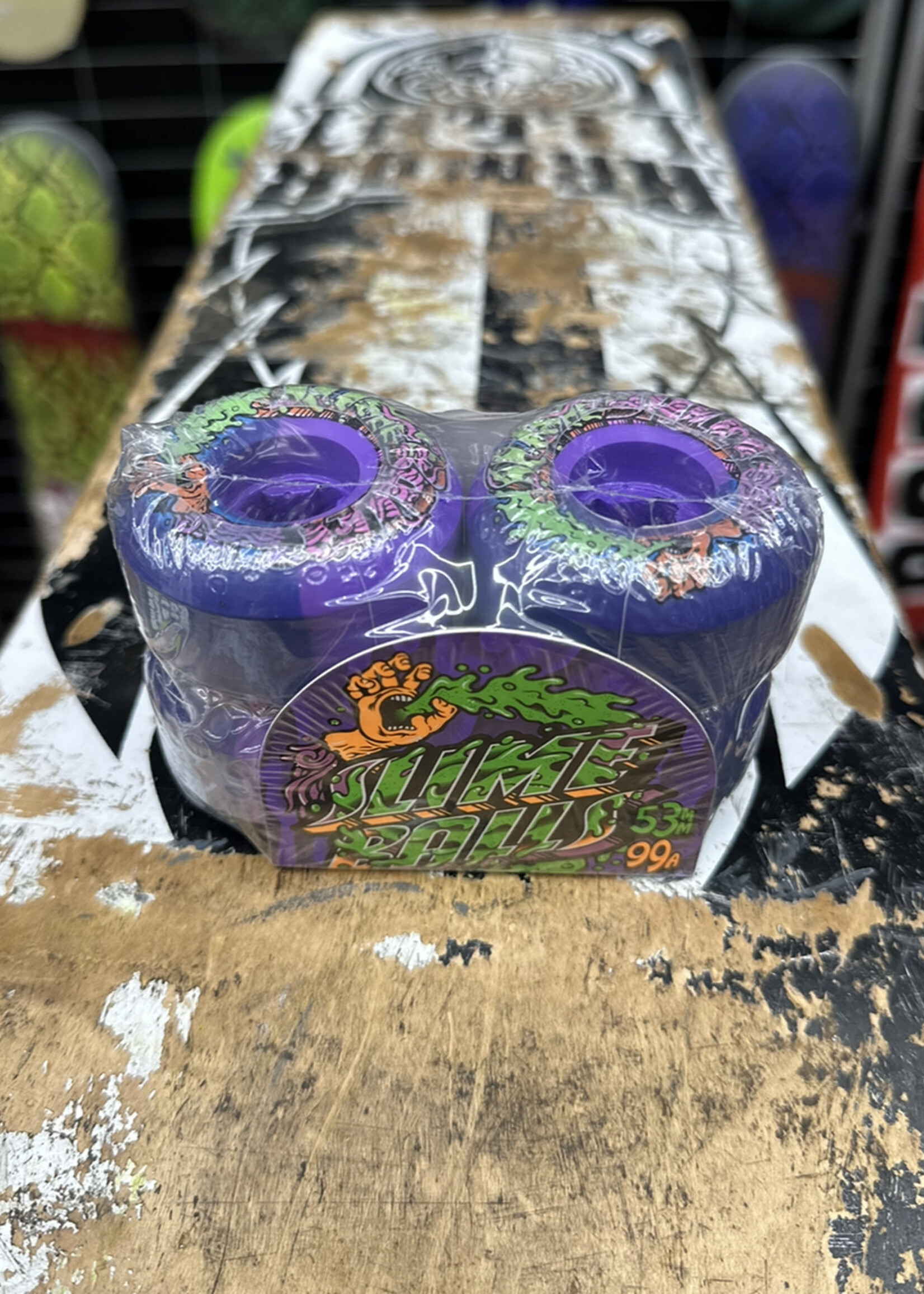 Slime Balls SLIME BALLS - Greetings Purple/Black Wheels - 53mm 99a