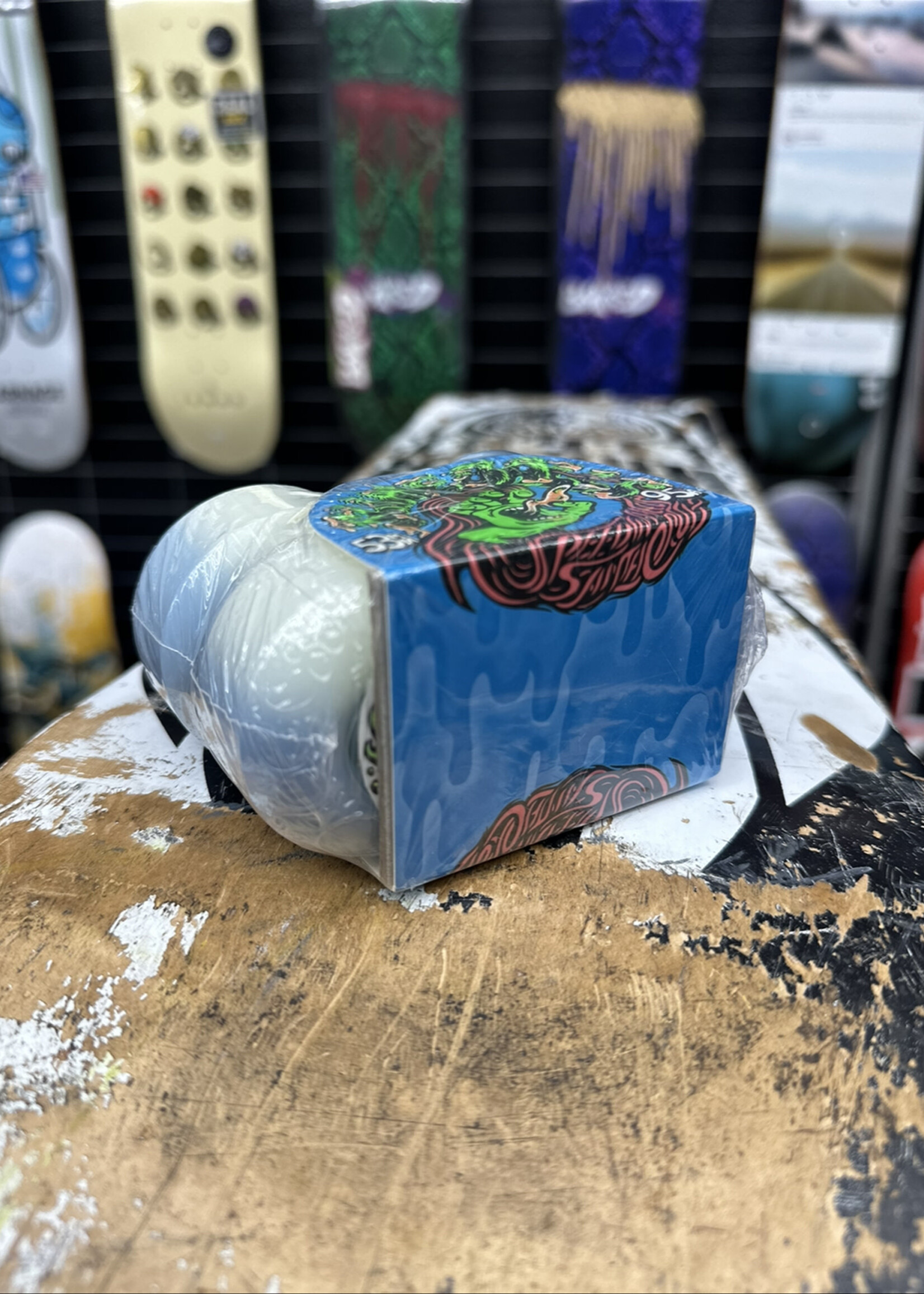 Slime Balls SLIME BALLS - Hairballs White/Blue - 53mm 95a