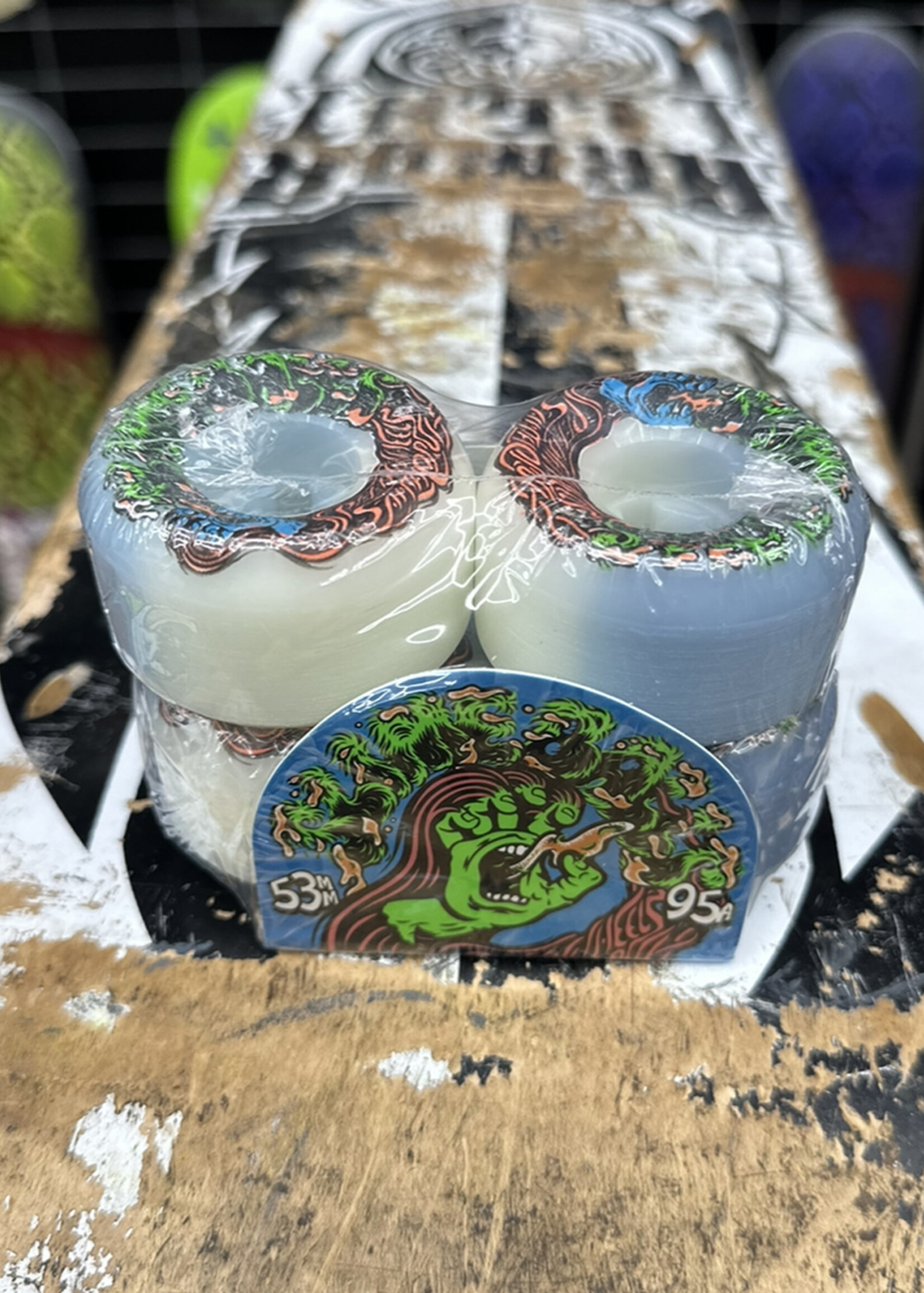 Slime Balls SLIME BALLS - Hairballs White/Blue - 53mm 95a