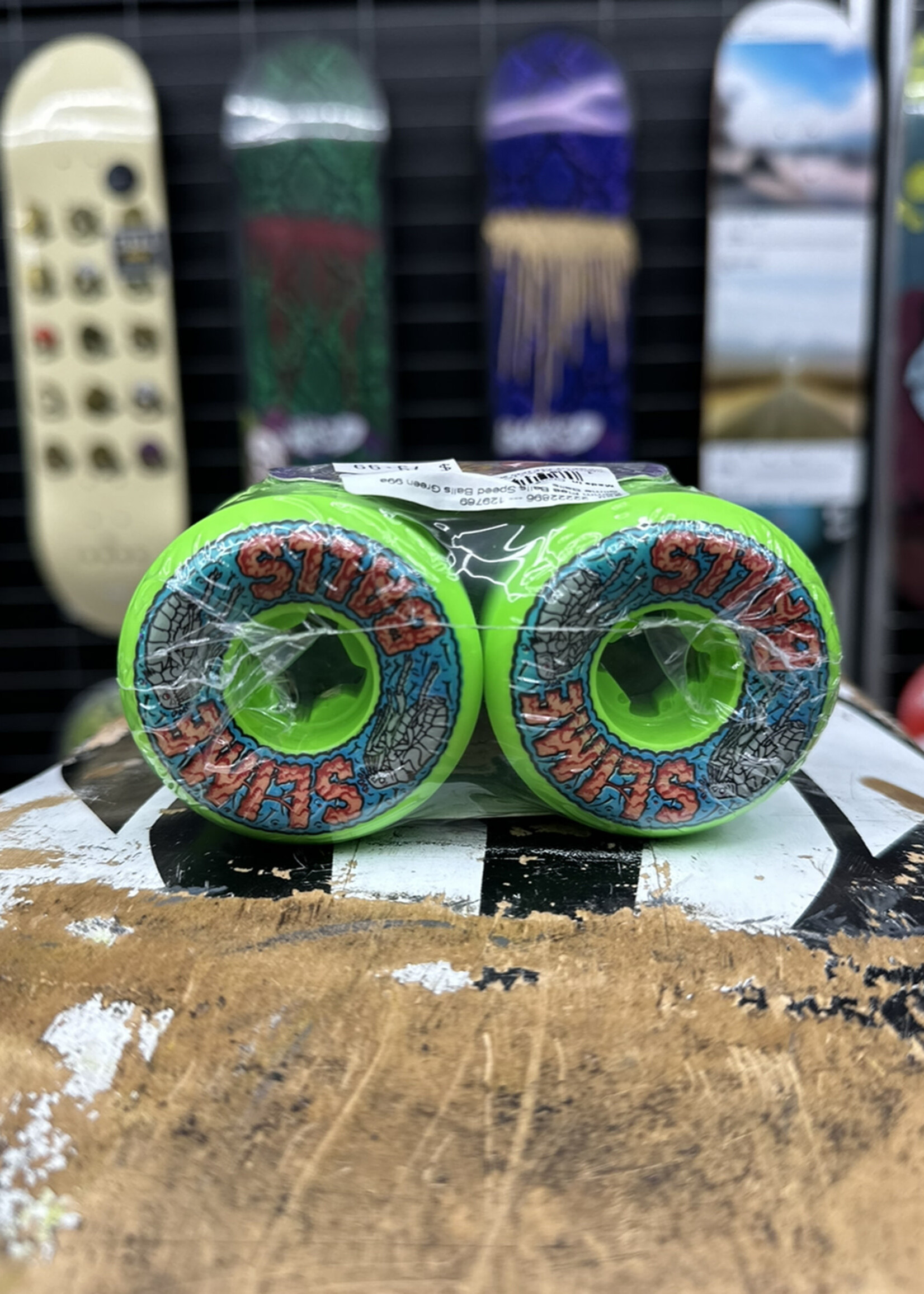Slime Balls SLIME BALLS - Fleaball Green Wheels - 56mm 99a