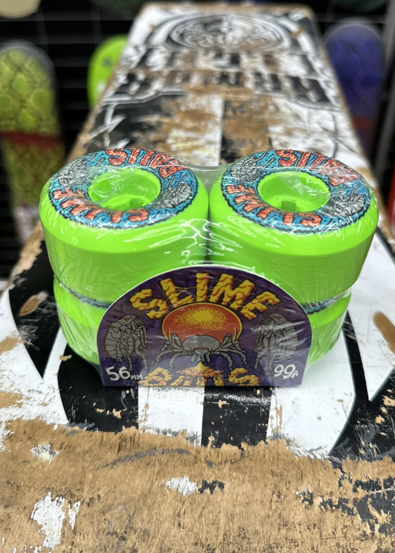 Slime Balls SLIME BALLS - Fleaball Green Wheels - 56mm 99a