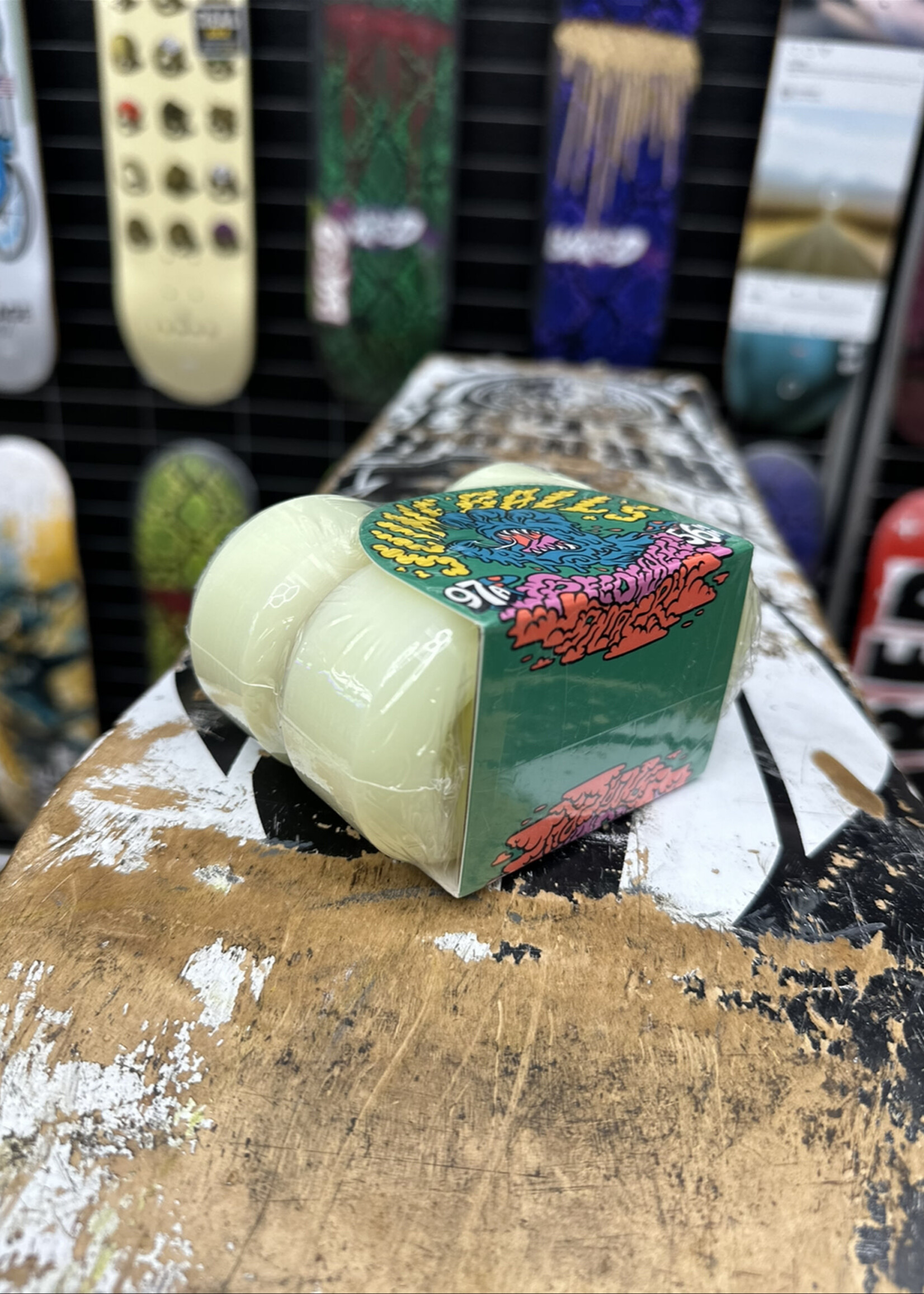 Slime Balls SLIME BALLS - Mini Vomit White - 56mm 97a