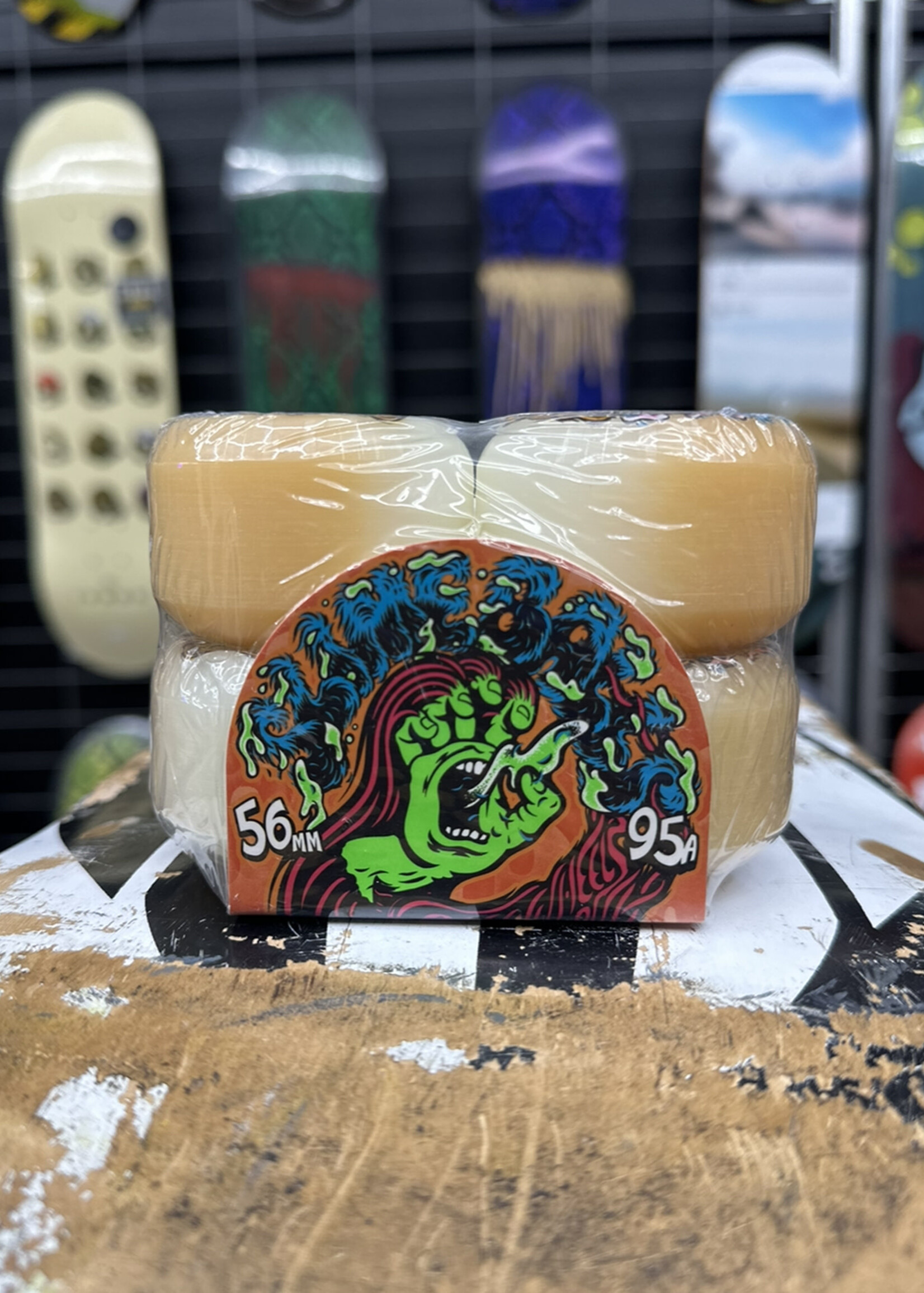 Slime Balls SLIME BALLS - Hairballs White/Orange - 56mm 95a