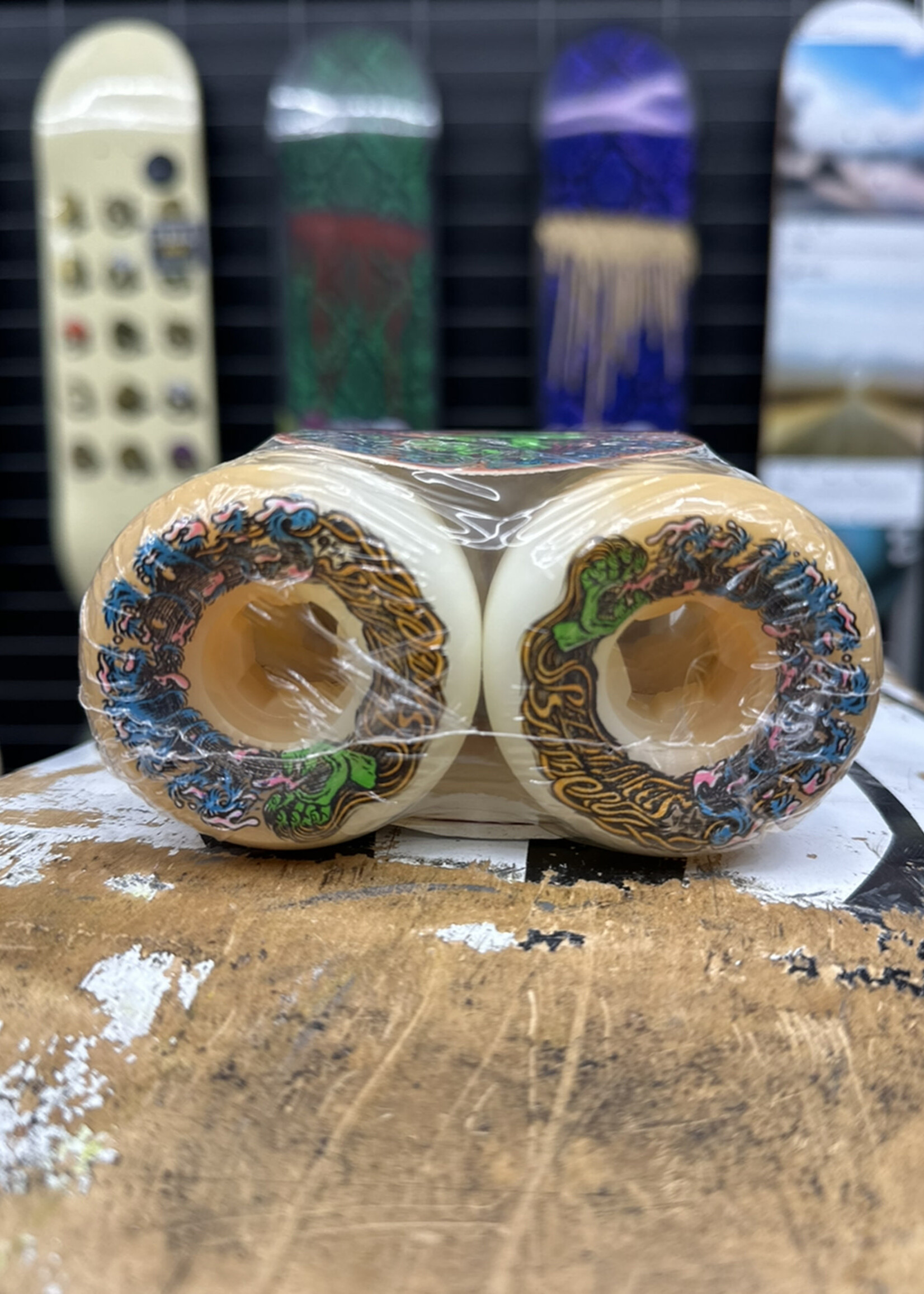 Slime Balls SLIME BALLS - Hairballs White/Orange - 56mm 95a