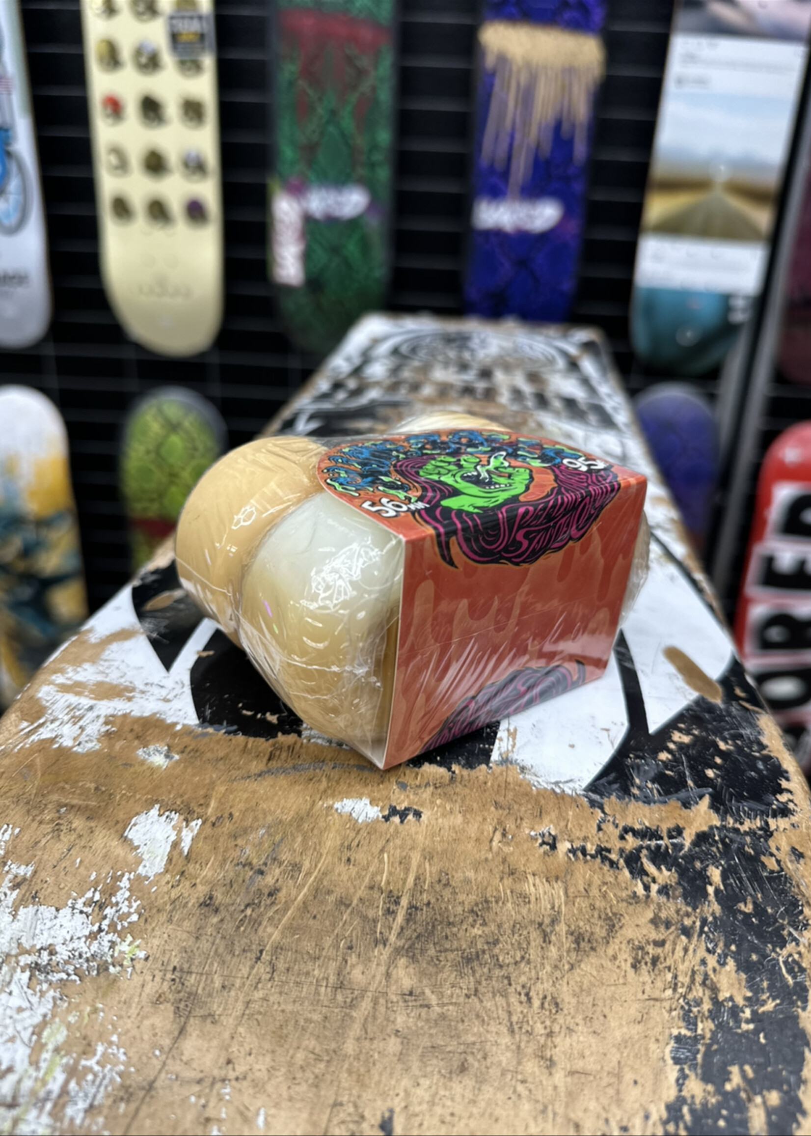 Slime Balls SLIME BALLS - Hairballs White/Orange - 56mm 95a