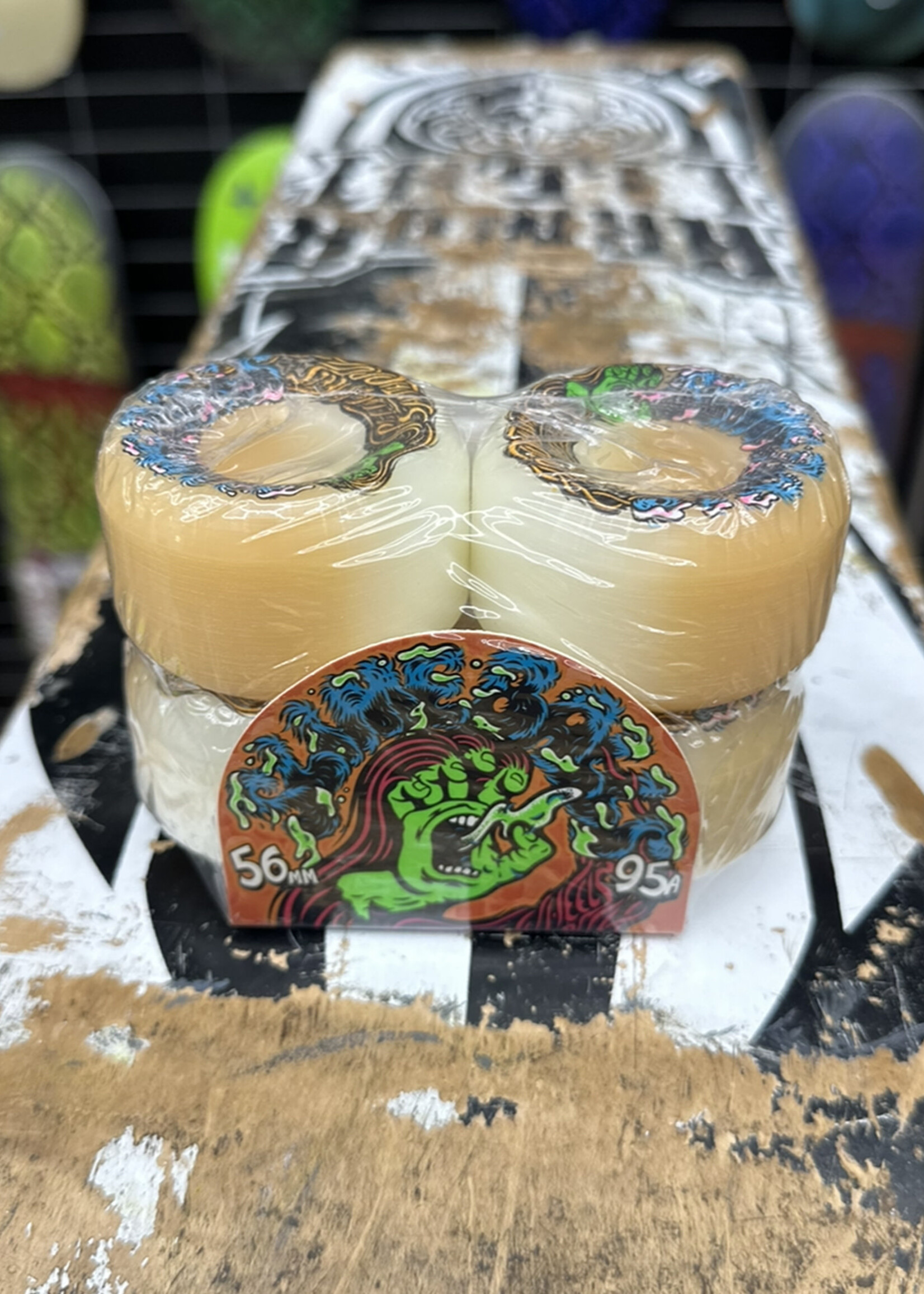 Slime Balls SLIME BALLS - Hairballs White/Orange - 56mm 95a