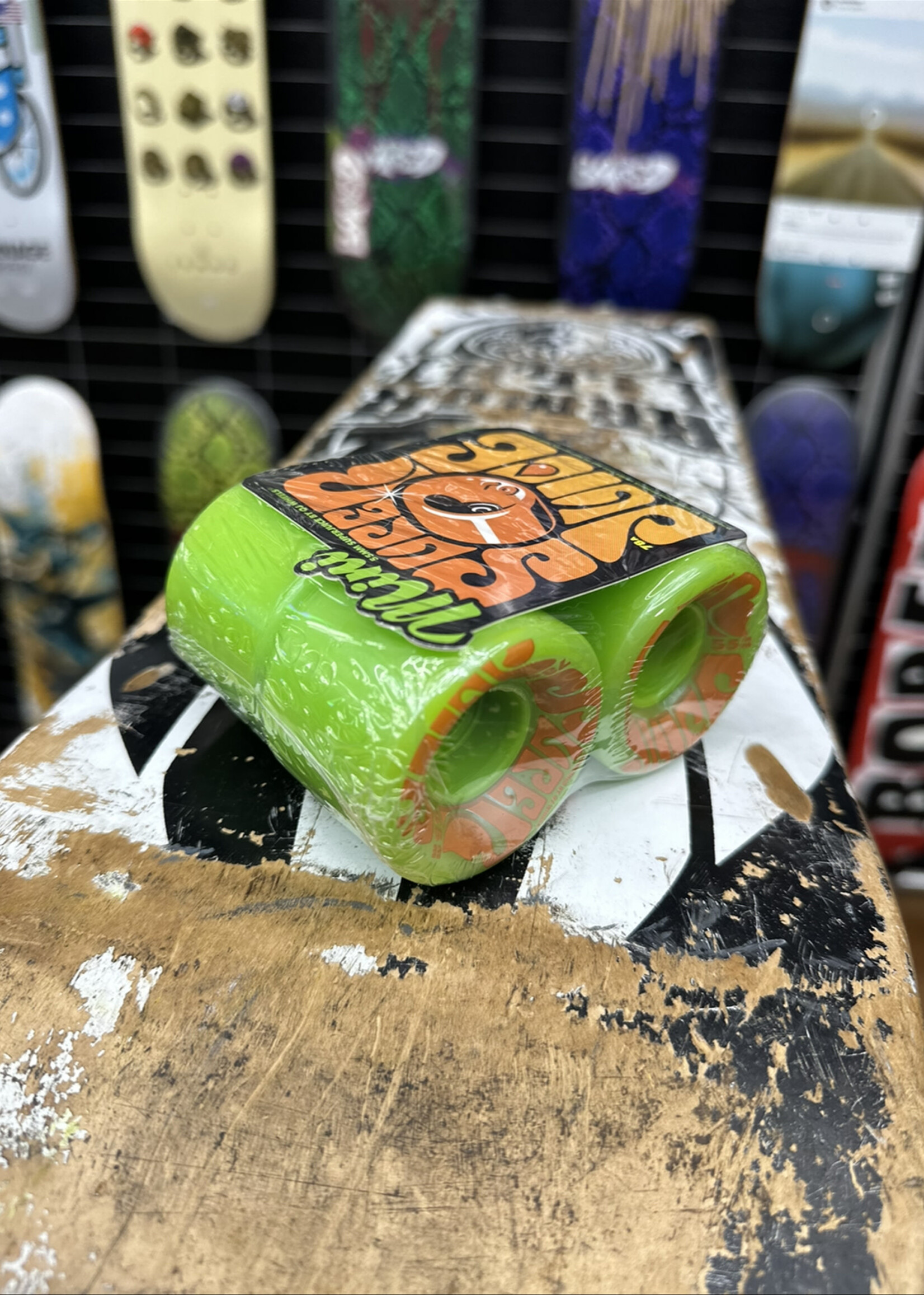 OJ's Wheels OJ WHEELS - Mini Super Juice Green/Orange - 55mm 78a