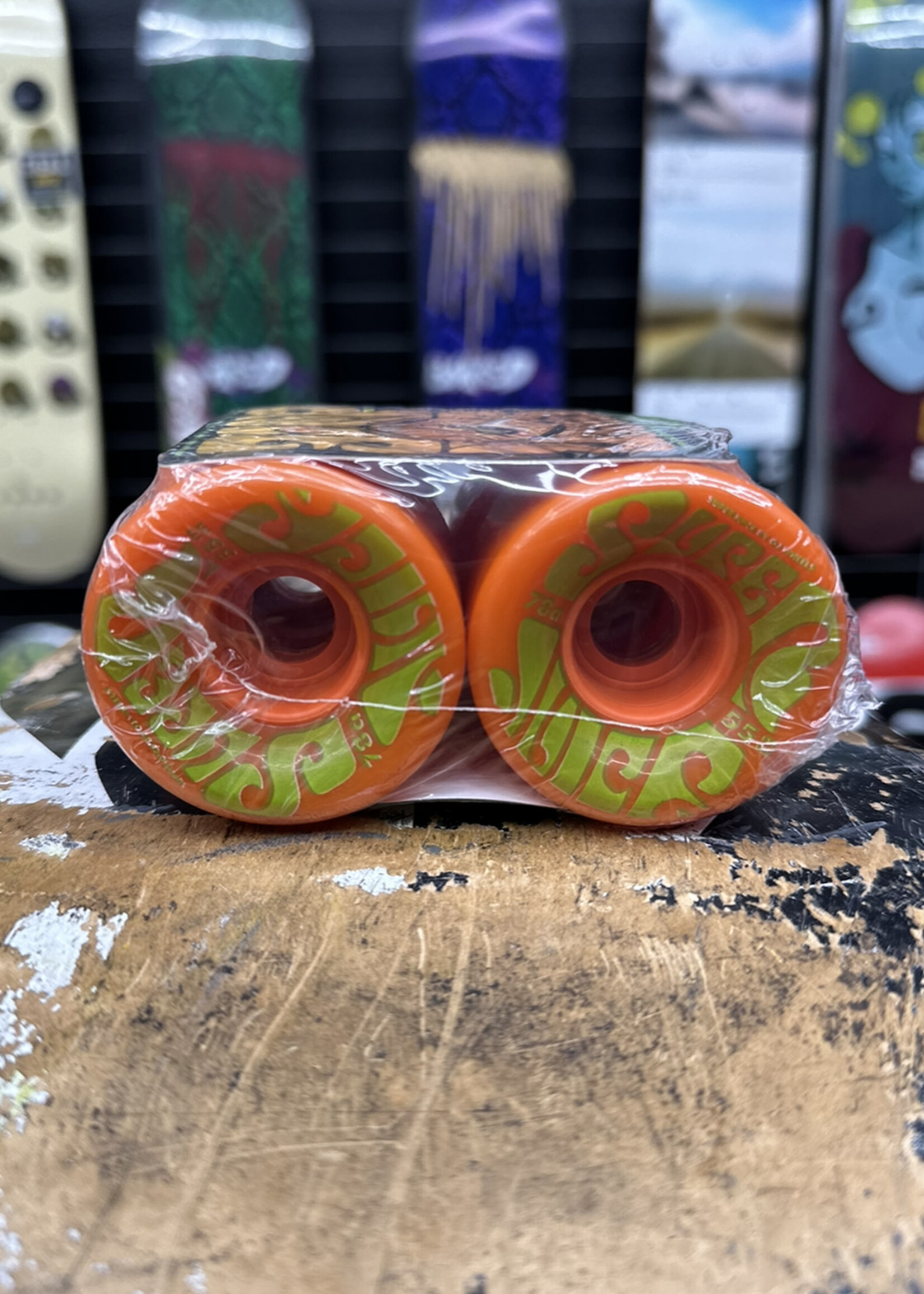 OJ's Wheels OJ WHEELS - Mini Super Juice Orange/Green - 55mm 78a