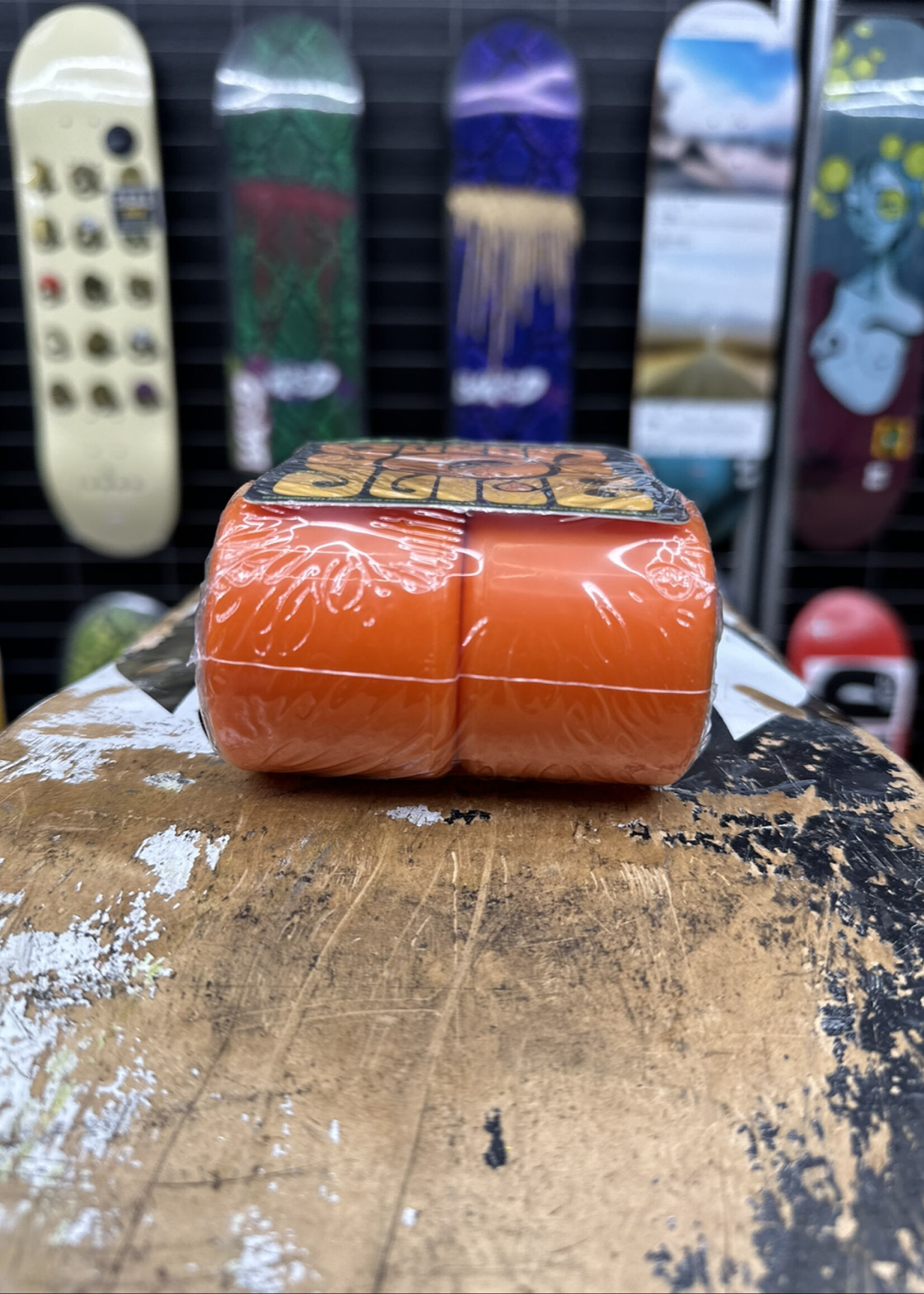 OJ's Wheels OJ WHEELS - Mini Super Juice Orange/Green - 55mm 78a