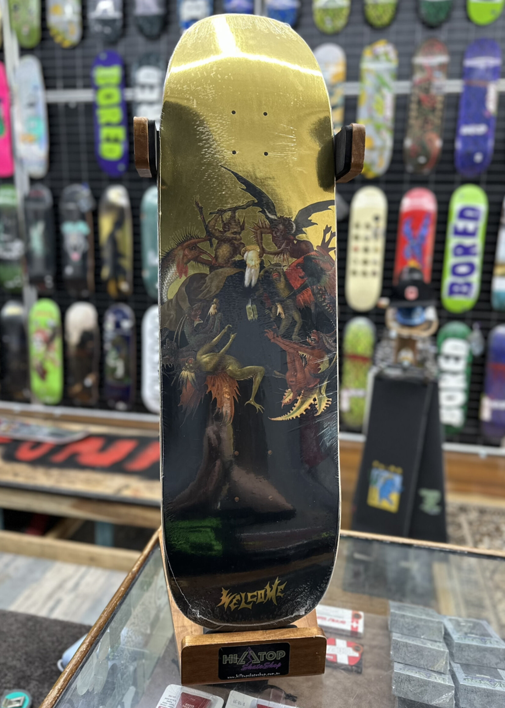 Welcome WELCOME SKATEBOARDS - Torment on Golem Black/Gold Foil - 9.25"