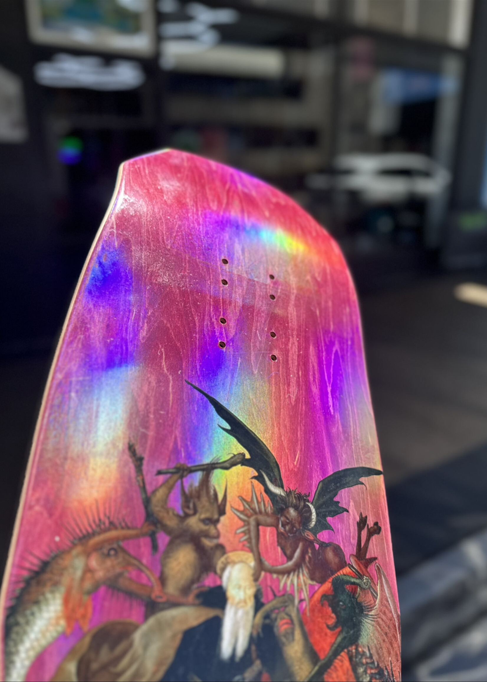 Welcome WELCOME SKATEBOARDS - Torment on Dark Lord Dark Foil Red Stain - 9.8"