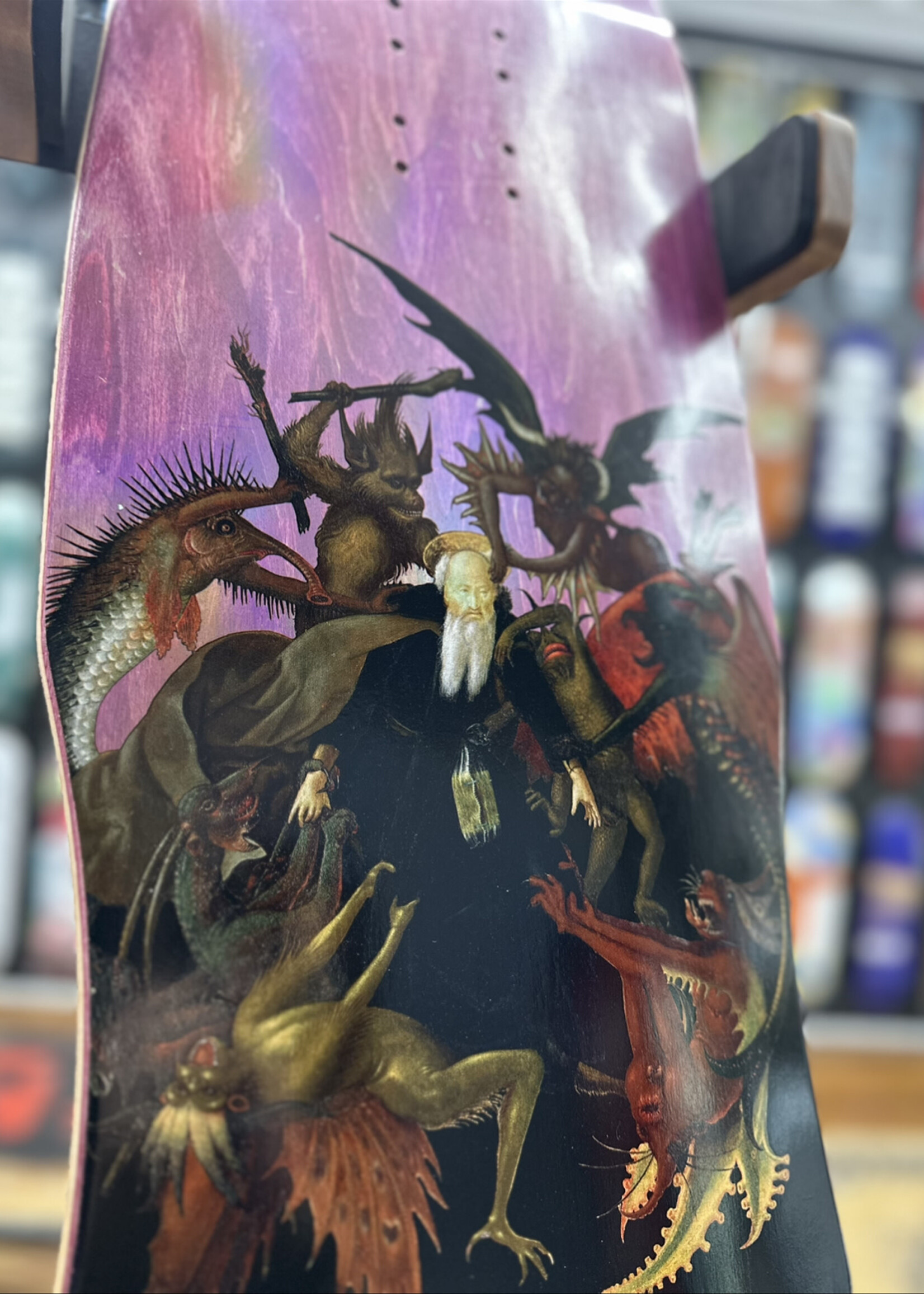 Welcome WELCOME SKATEBOARDS - Torment on Dark Lord Dark Foil Red Stain - 9.8"