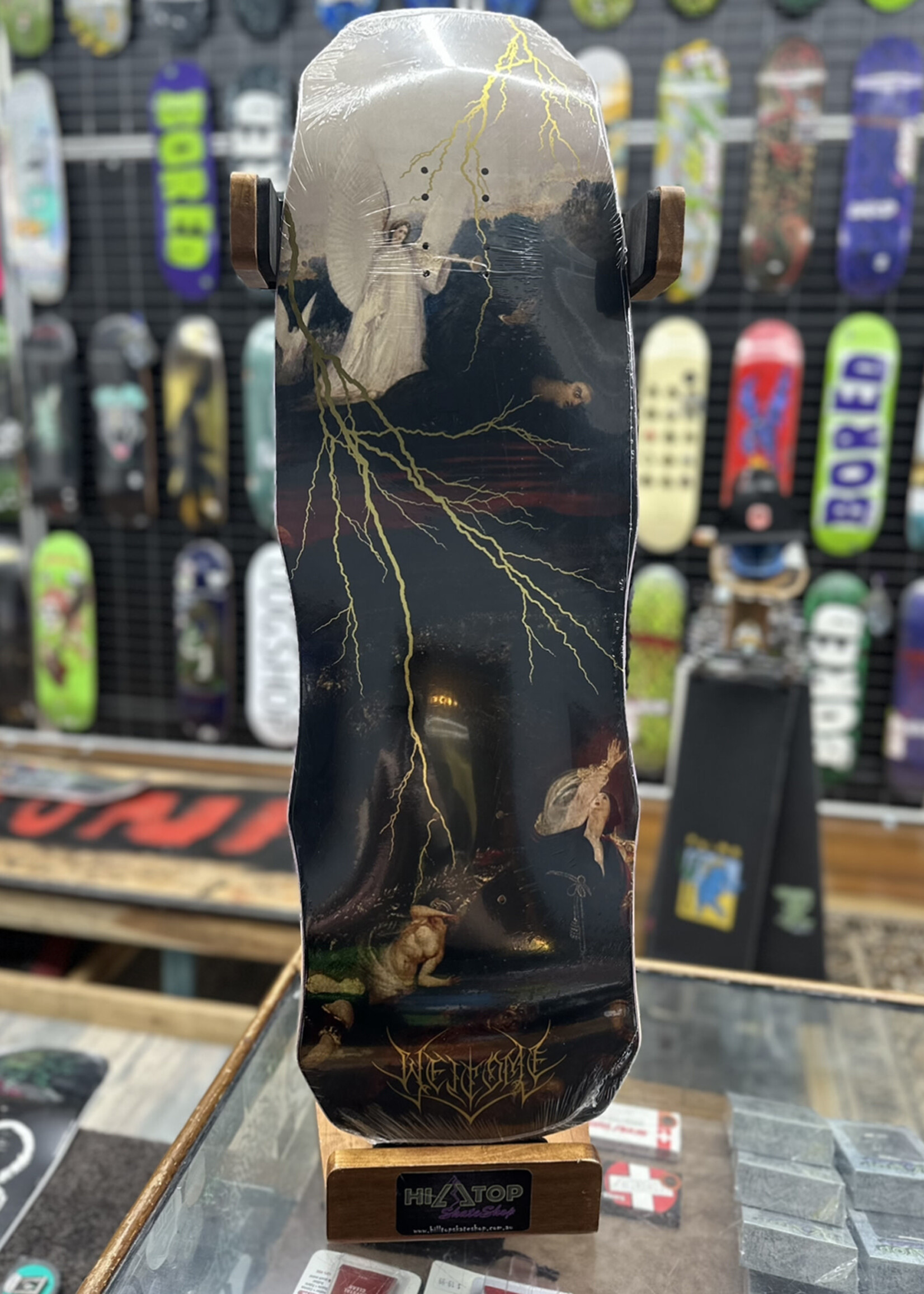 Welcome WELCOME SKATEBOARDS - Rapture on Dark Lord Gold Foil - 9.8"